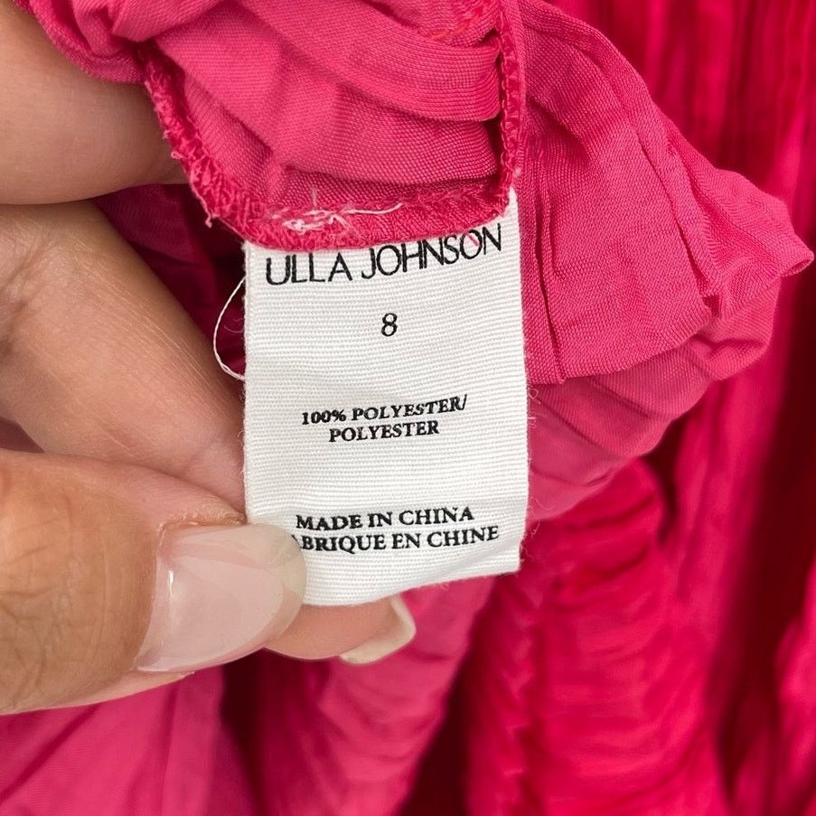 Ulla Johnson Ulla Johnson | Orla Dress Orchid Pink Crinkle Pleated Midi 8 Size M / US 6-8 / IT 42-44 - 14 Thumbnail