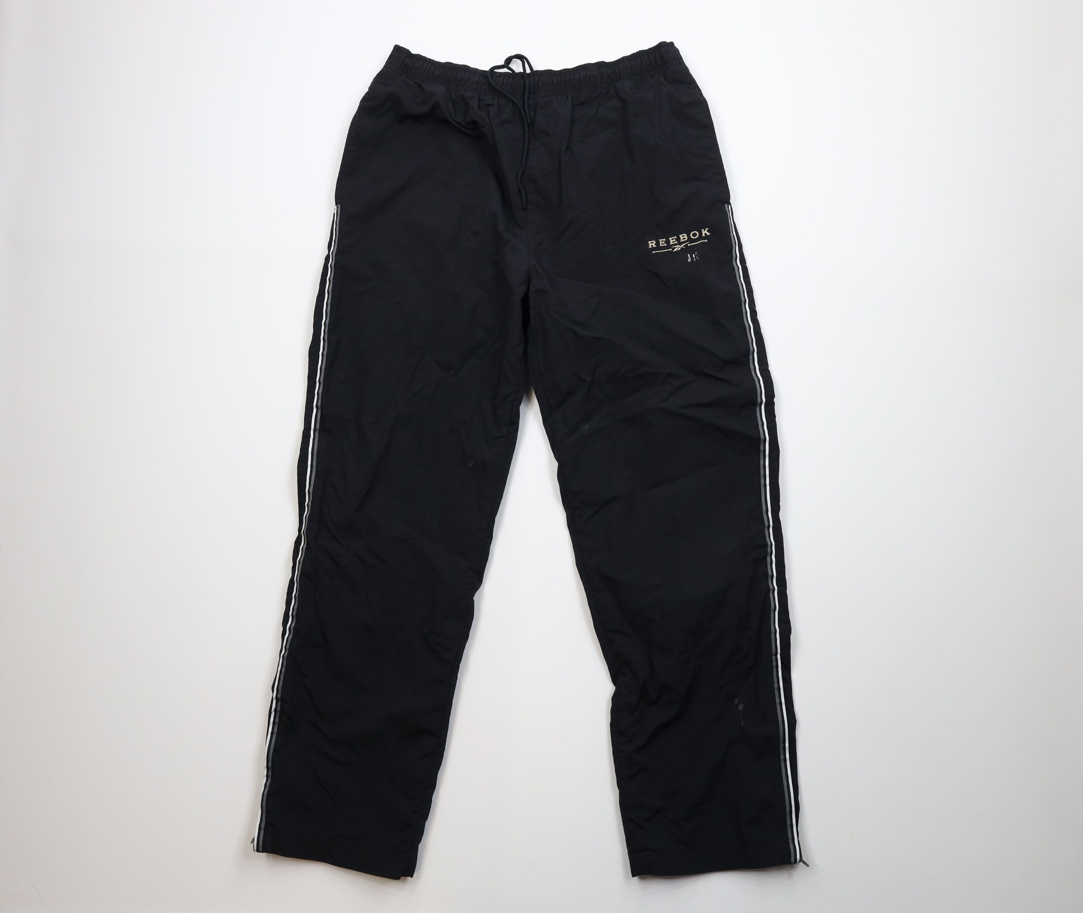 Reebok Vintage 90s Reebok Spell Lined Wide Leg Windbreaker Pants Size US 36 / EU 52 - 1 Thumbnail
