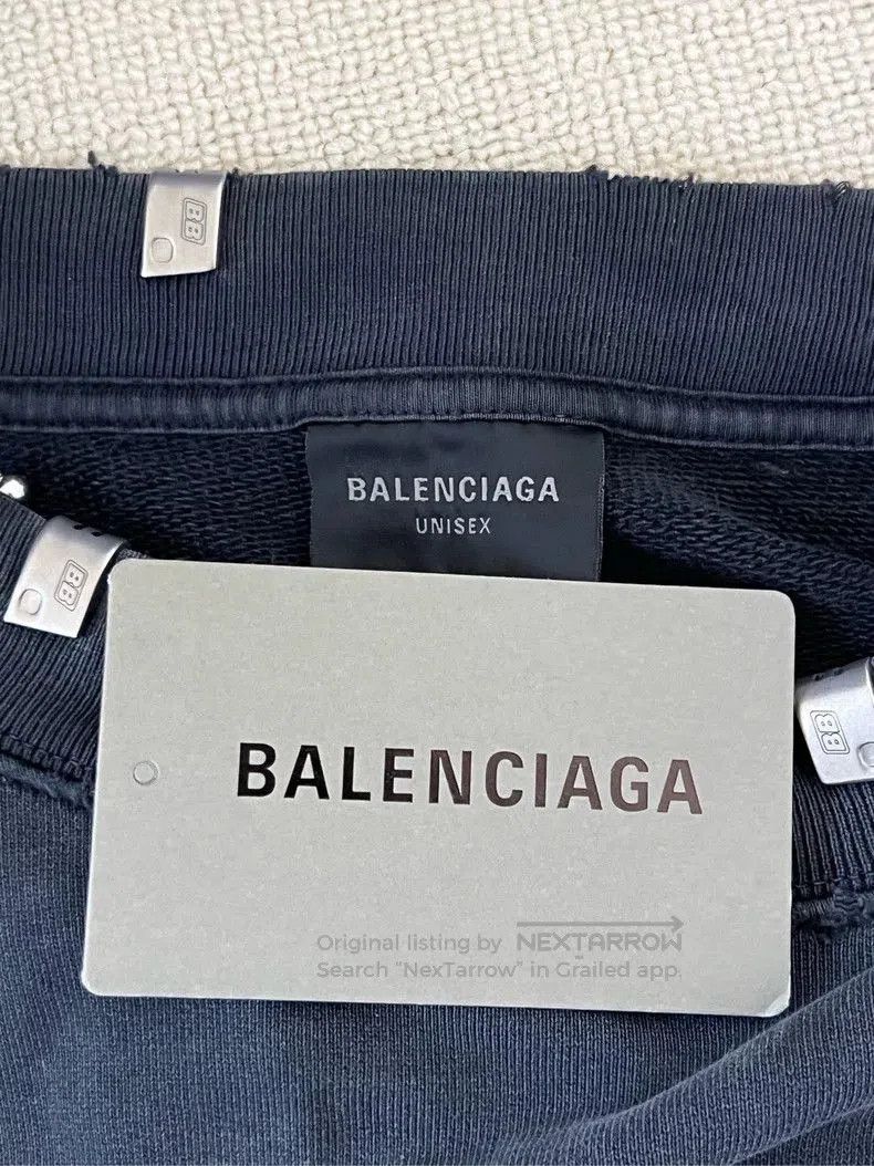 Balenciaga Balenciaga FW23 Perforated Metal Trim Sweatshirt. Size US S / EU 44-46 / 1 - 5 Thumbnail