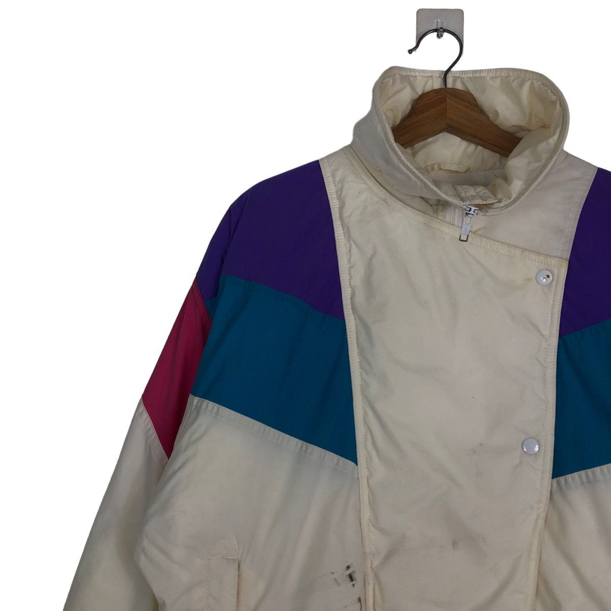 Japanese Brand 🔥Vintage Biker Jacket Aspen Japan Mix Colour Streetwear Size US M / EU 48-50 / 2 - 7 Thumbnail