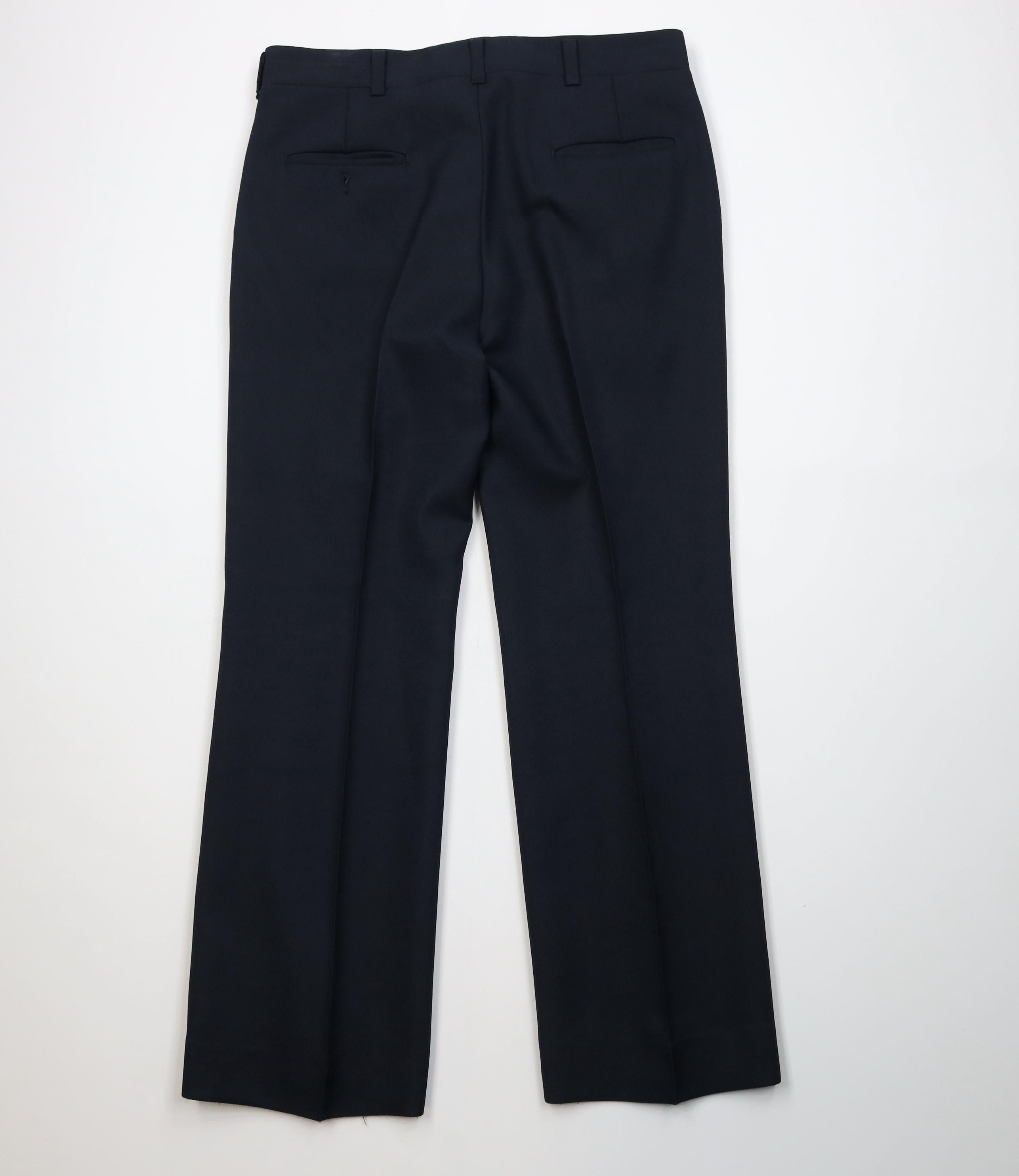 Vintage Vintage 70s Streetwear Flared Wide Leg Chino Pants Blue USA Size US 36 / EU 52 - 9 Thumbnail
