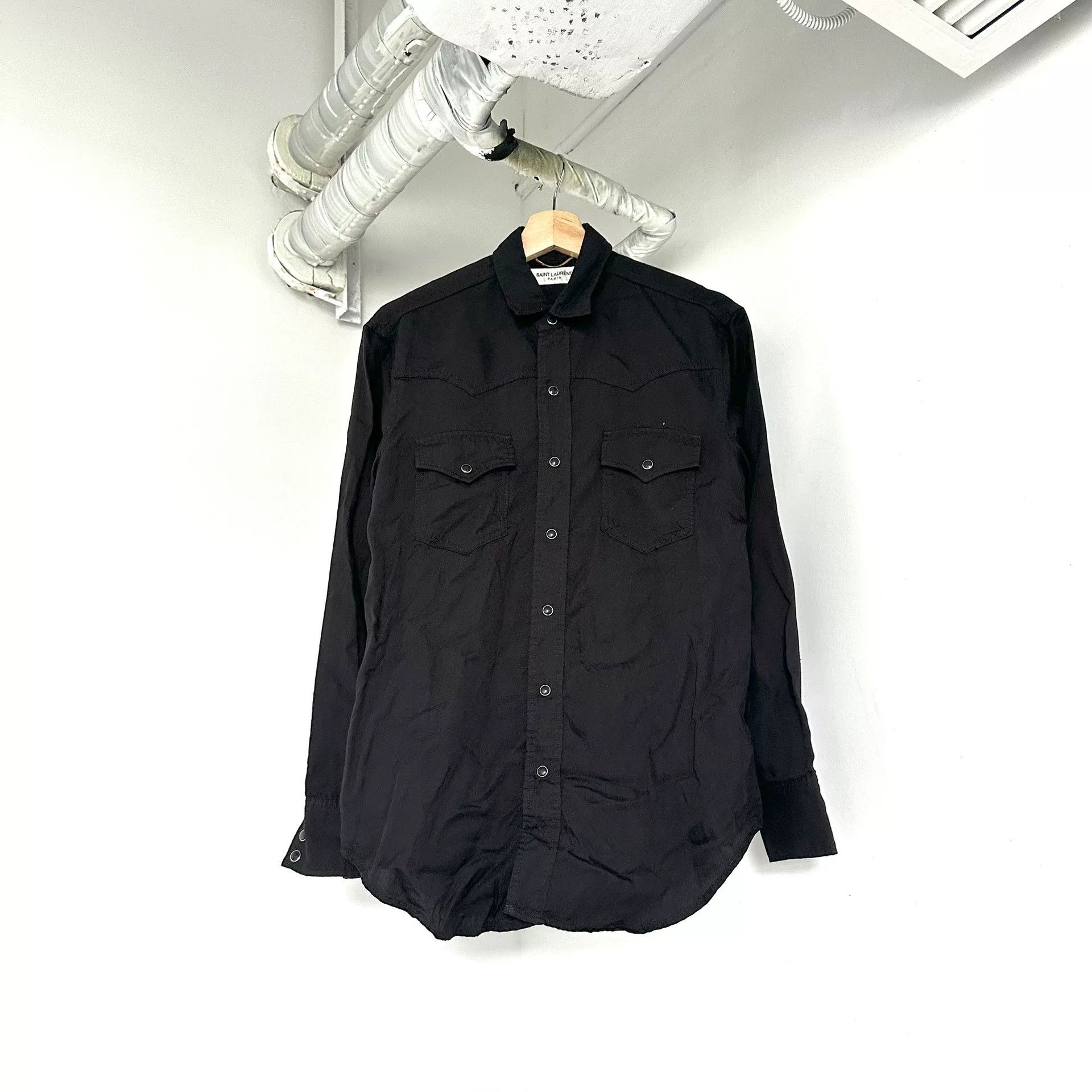 Saint Laurent Paris Saint Laurent YSL Gemstone Button Shirt Size US M / EU 48-50 / 2 - 1 Thumbnail
