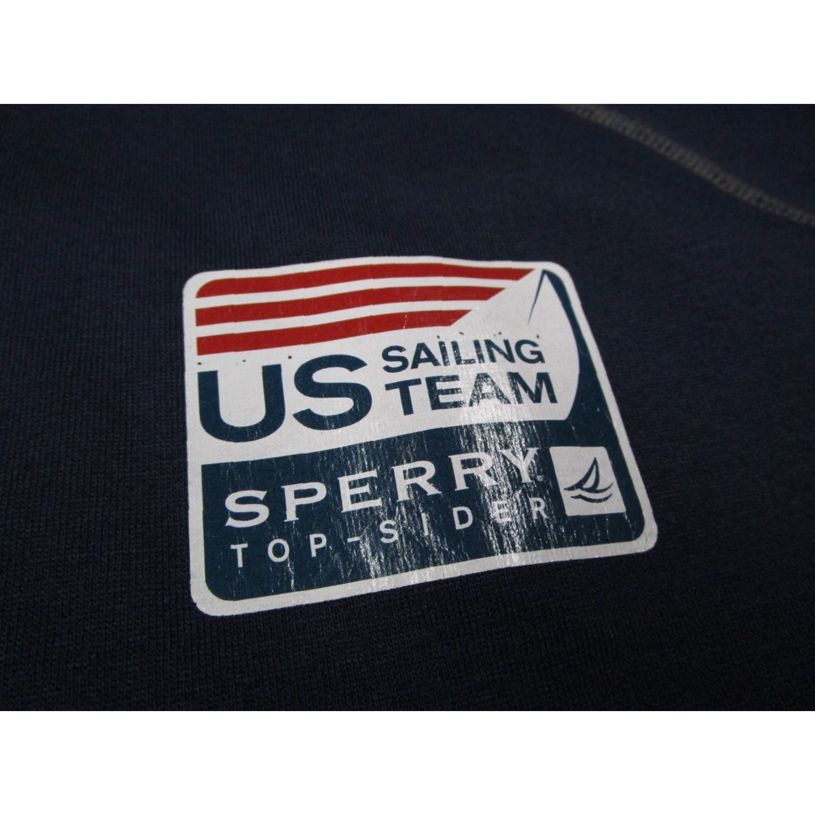 Sperry Sperry Top Sider Jacket Mens Large Blue US Sailing Team 1/4 Zip Pullover USA Size US L / EU 52-54 / 3 - 3 Thumbnail