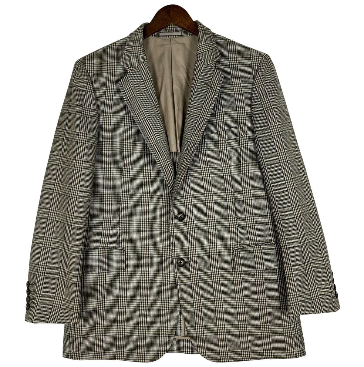 Burberry 90s Vintage Burberrys Wool Mohair Old Money Blazer Jacket Size US M / EU 48-50 / 2 - 1 Thumbnail