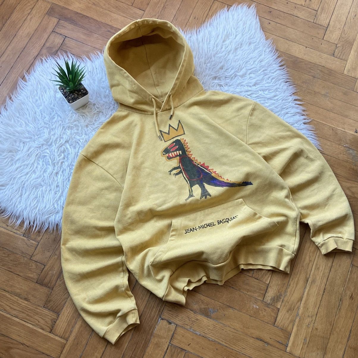 Jean-Michel Basquiat 📌 Crazy Jean-Michel Basquiat x Pull & Bear Dino Hoodie Size US L / EU 52-54 / 3 - 2 Thumbnail