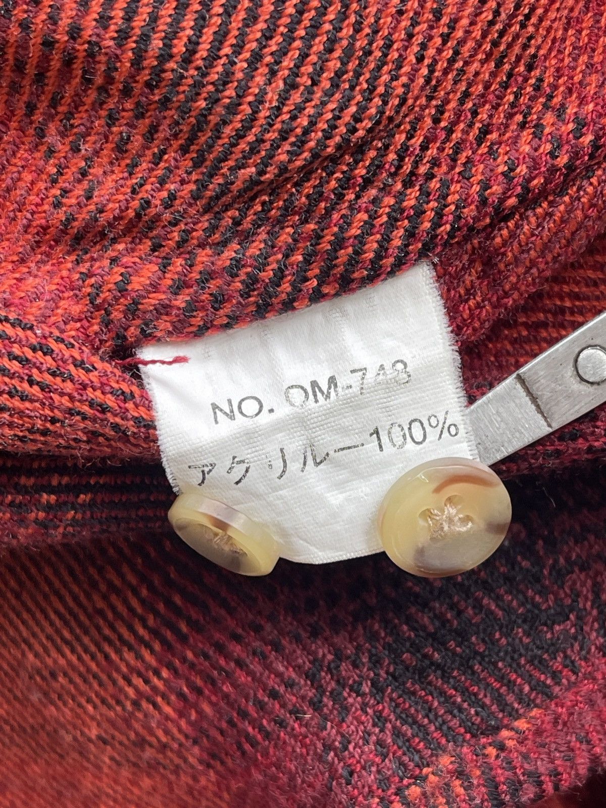 Japanese Brand Abado X Oaks Wool Ombre Flannel Shirt Size US L / EU 52-54 / 3 - 7 Thumbnail