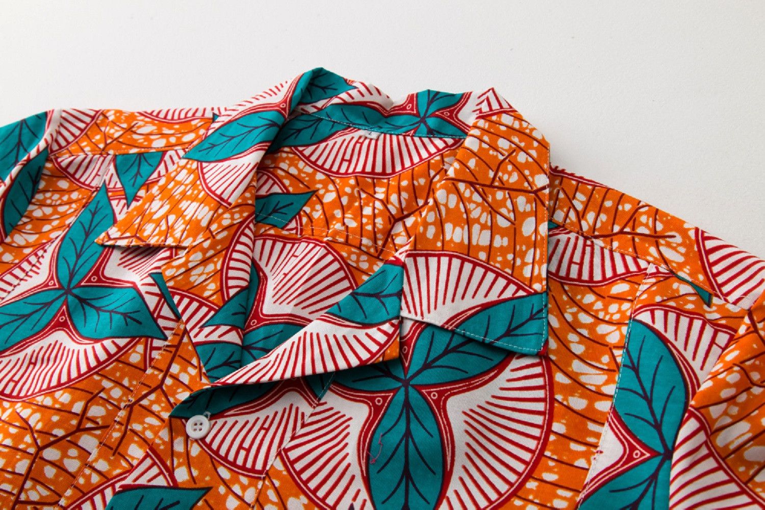 Other African Wax Print Men Shirt Short Sleeves Summer Size US M / EU 48-50 / 2 - 3 Thumbnail