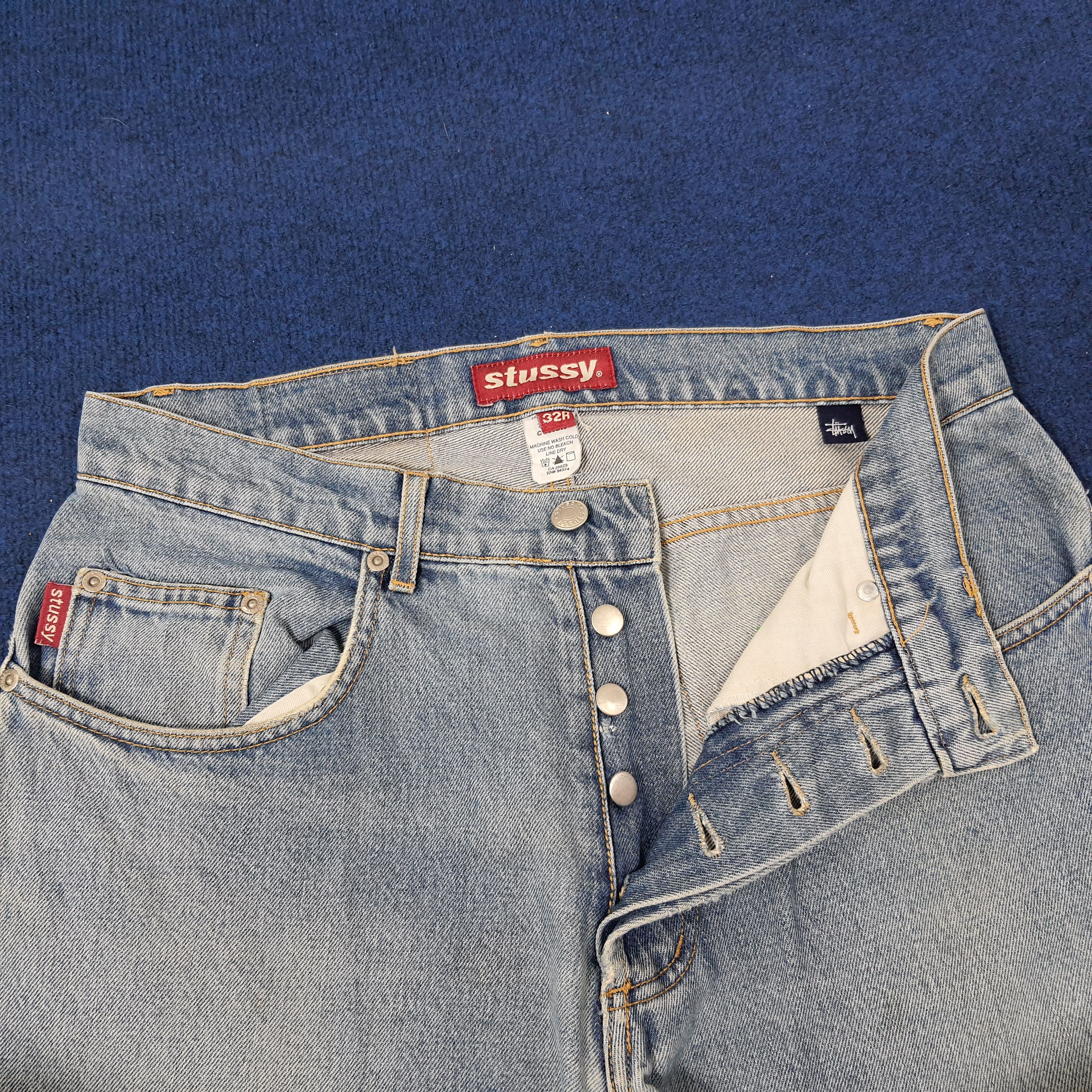 Stussy × Vintage Vintage Stussy Streetwear Custom Logo Jeans Size US 32 / EU 48 - 5 Thumbnail