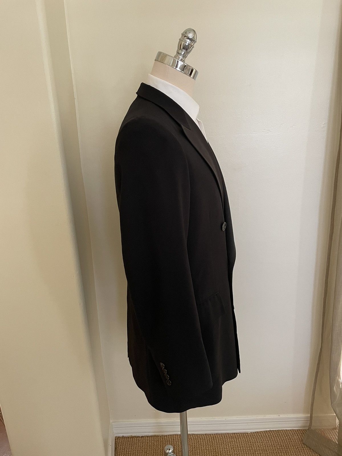 Paul Stuart Double Breasted Peak Lapel Tuxedo Jacket Size 42L - 3 Thumbnail