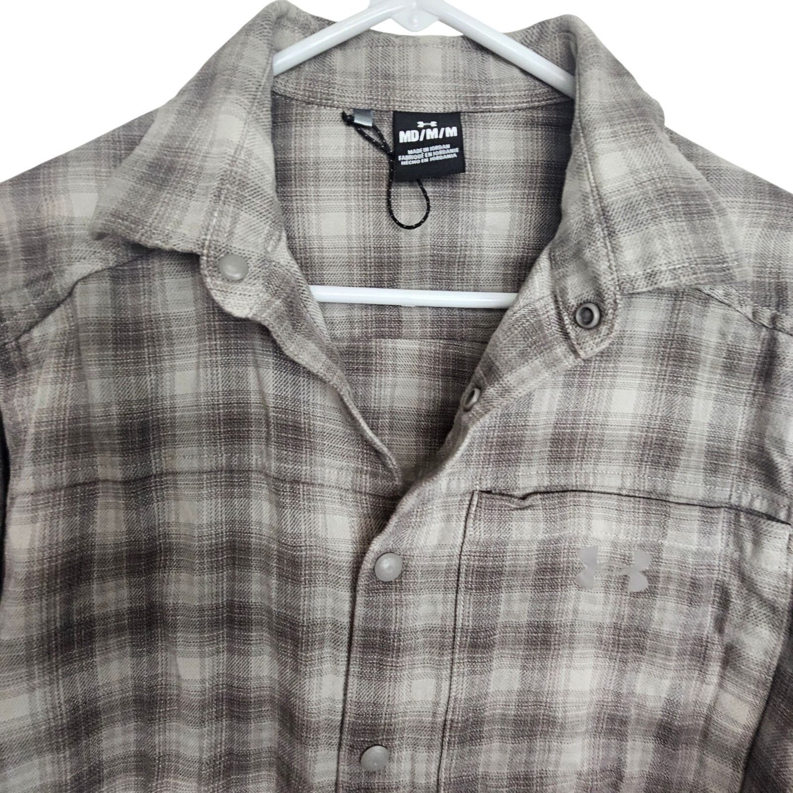 Under Armour Under Armour Mens Plaid Tradesman Flex Flannel Shirt M Gorp Size US M / EU 48-50 / 2 - 2 Thumbnail