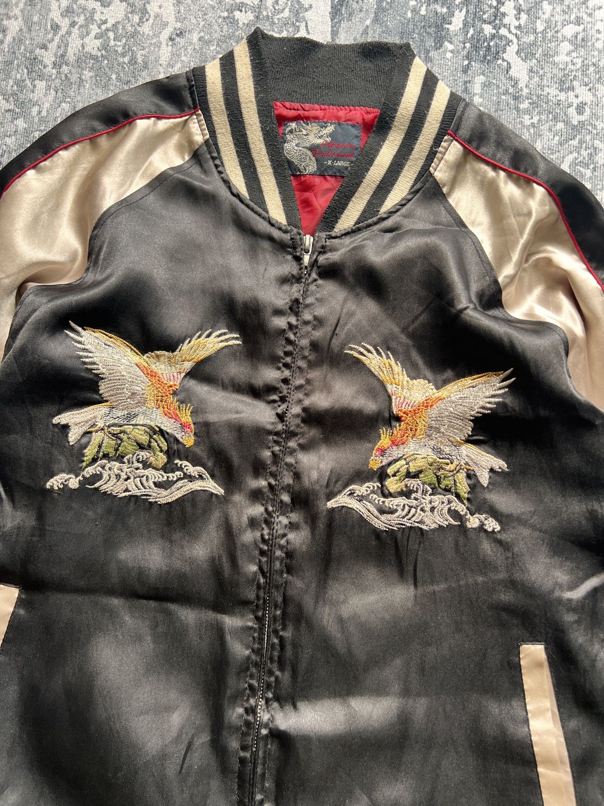 Addict Clothes Japan Sukajan Japan Satin Jacket Size US XL / EU 56 / 4 - 3 Thumbnail