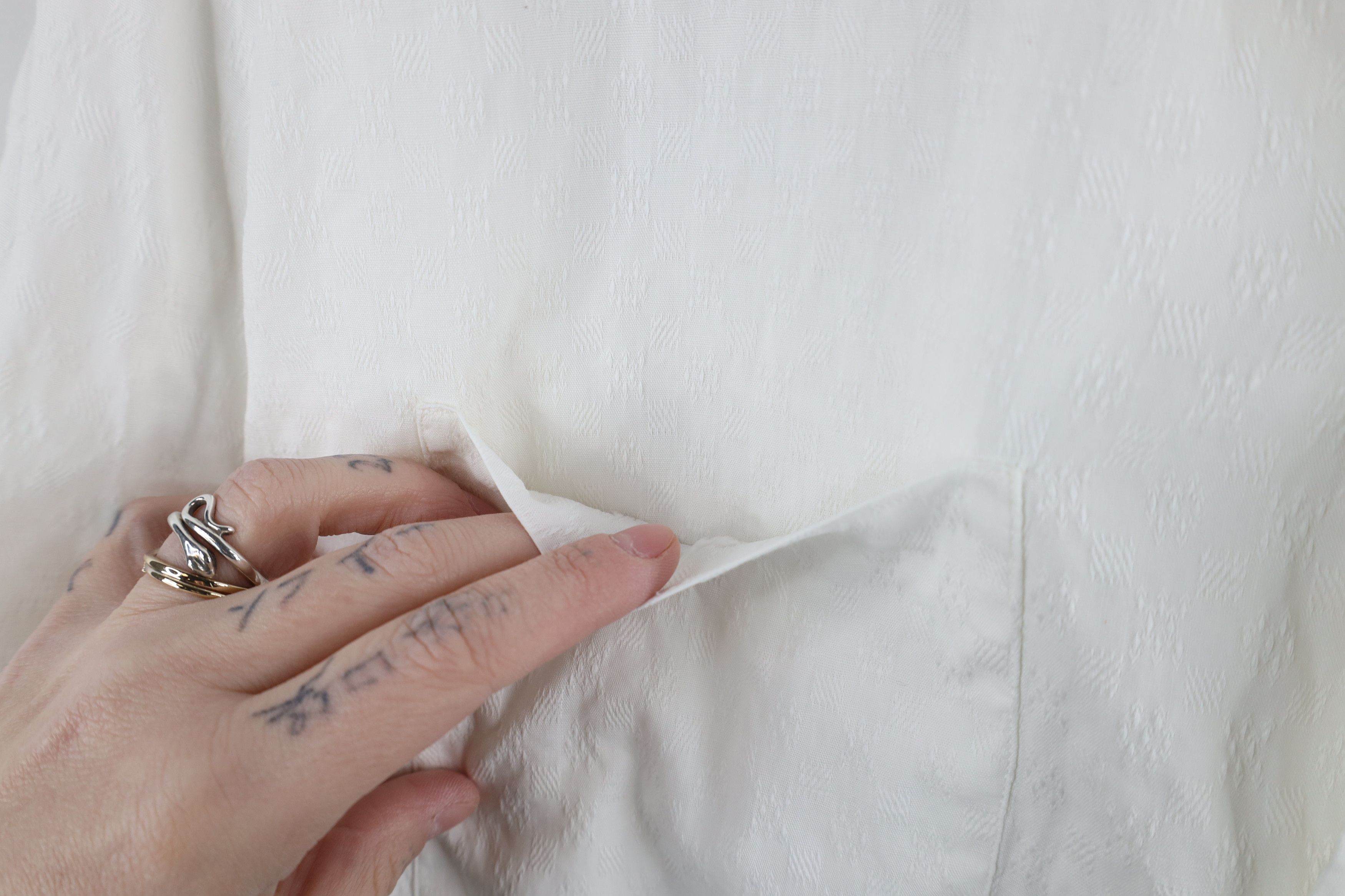 Vintage Vintage 50s Short Sleeve Band Collar Button Shirt USA Size US XL / EU 56 / 4 - 6 Thumbnail