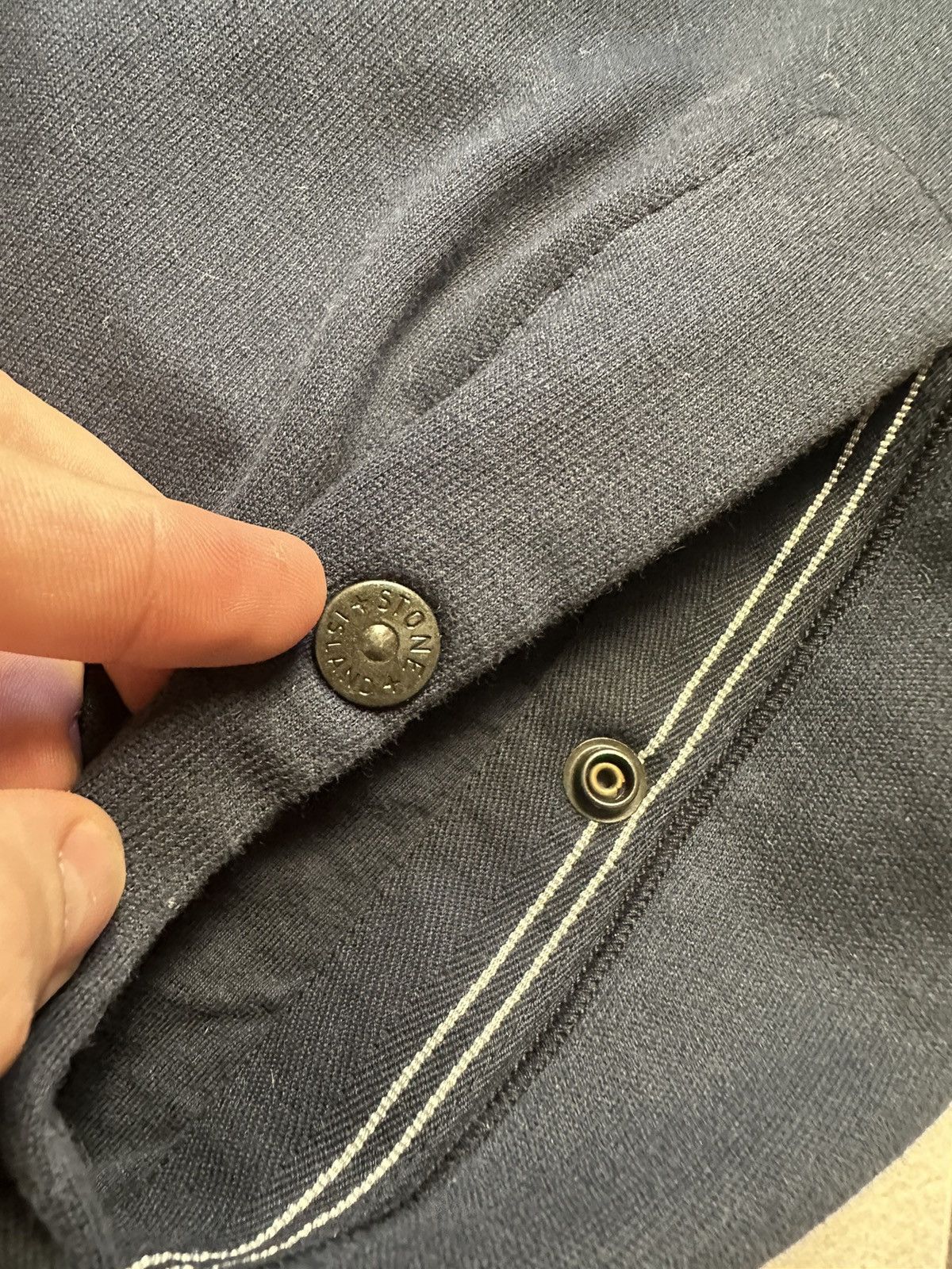 Stone Island × Vintage Vintage Stone Island zip sweatshirt size XXL Size US XXL / EU 58 / 5 - 4 Thumbnail