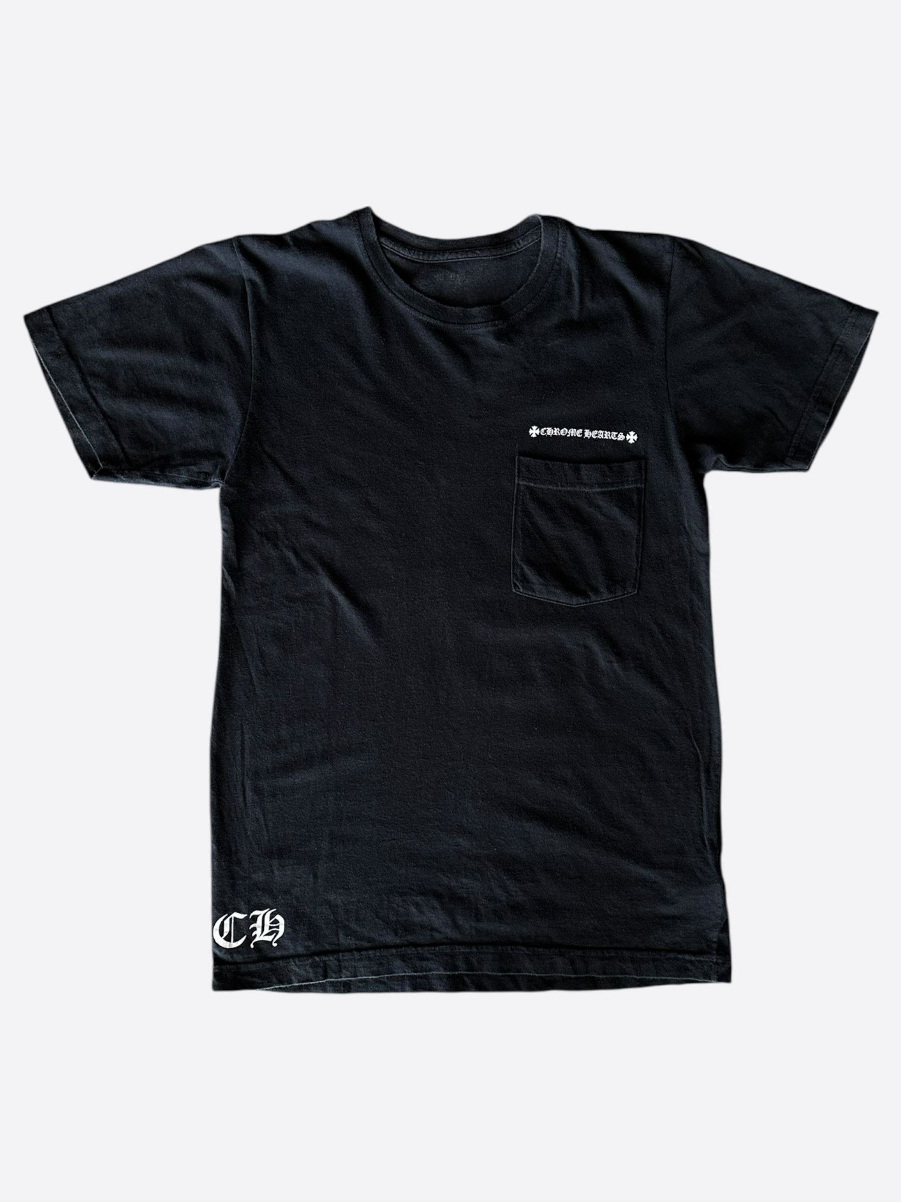Chrome Hearts Chrome Heart Made in Hollywood plus cross T-shirt