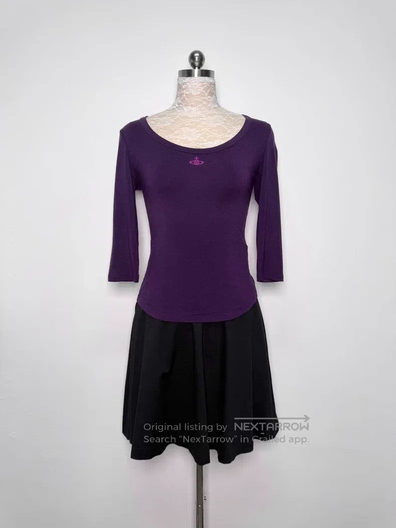 Vivienne Westwood Vivienne Westwood Purple Seven-Quarter Sleeve Top Size L / US 10 / IT 46 - 1 Thumbnail