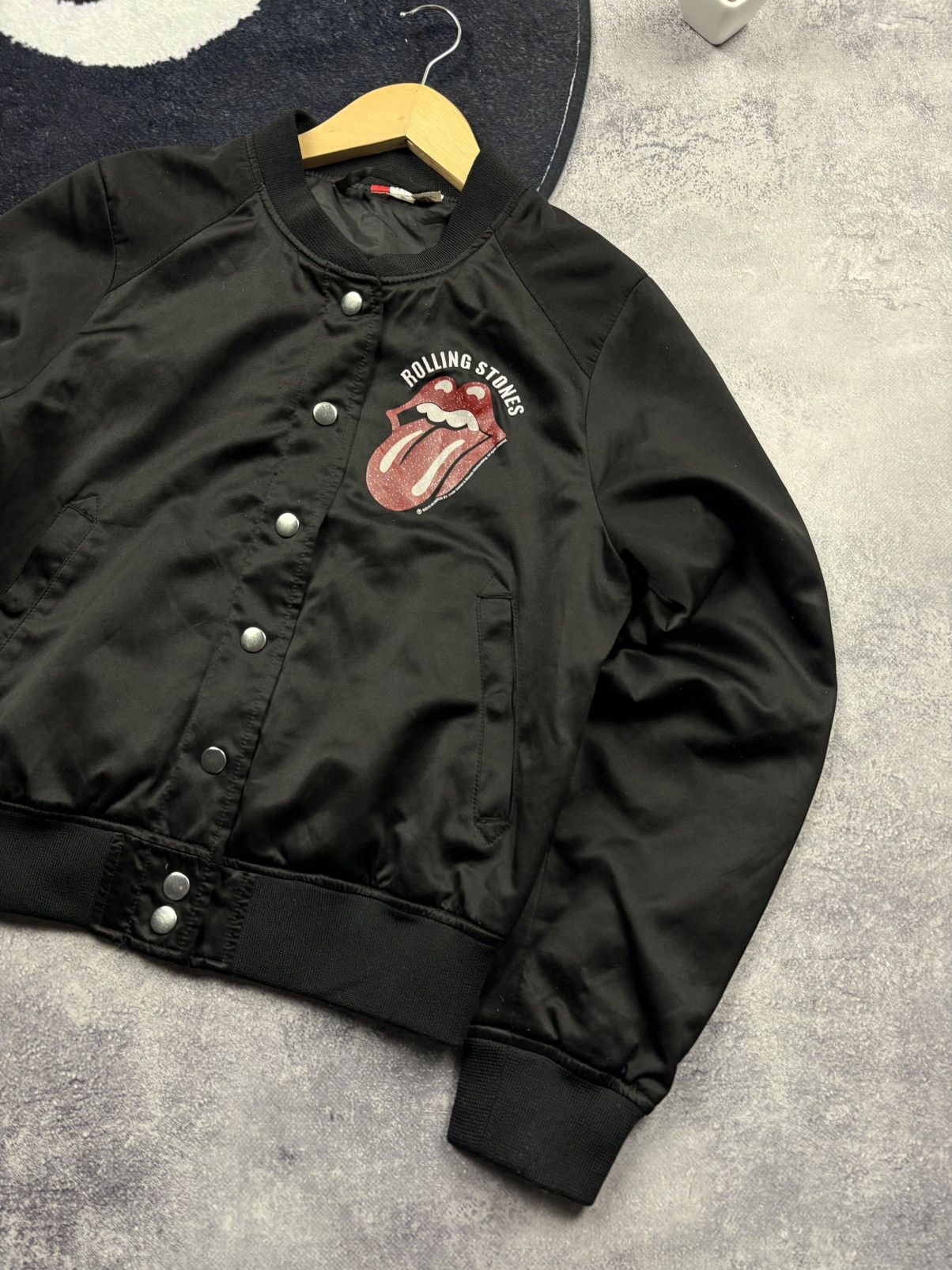 The Rolling Stones THE ROLLING STONES Hype Big Logo Bomber Jacket Streetwear Size S / US 4 / IT 40 - 7 Thumbnail