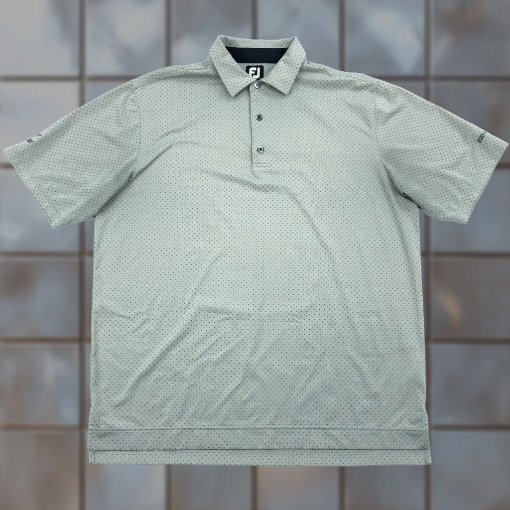 Footjoy FootJoy Polo Shirt Men L Gray Sports Golf Short Sleeve Collared Button Up UV Moisture Wicking Stretch Polo Size US L / EU 52-54 / 3 - 1 Thumbnail