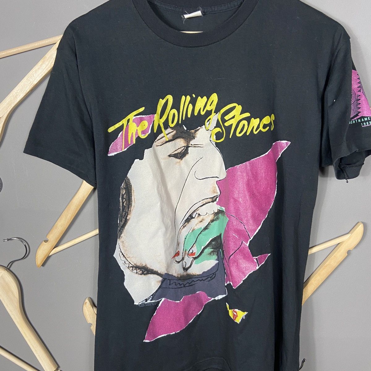 Andy Warhol Vintage 1989 The Rolling Stones by Andy Warhol Tour T-shirt Size US L / EU 52-54 / 3 - 2 Thumbnail