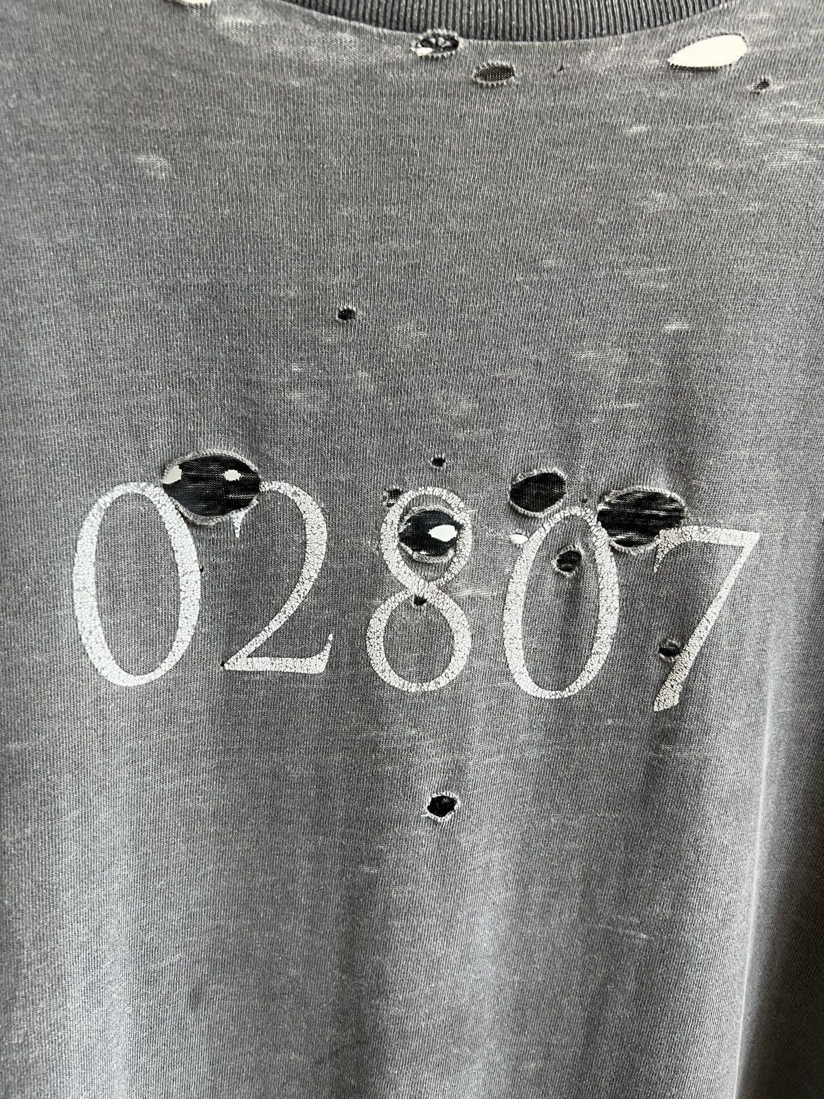 Vintage Vintage Thrashed Faded Distressed Oversized Numbers Tee Size US XL / EU 56 / 4 - 4 Thumbnail