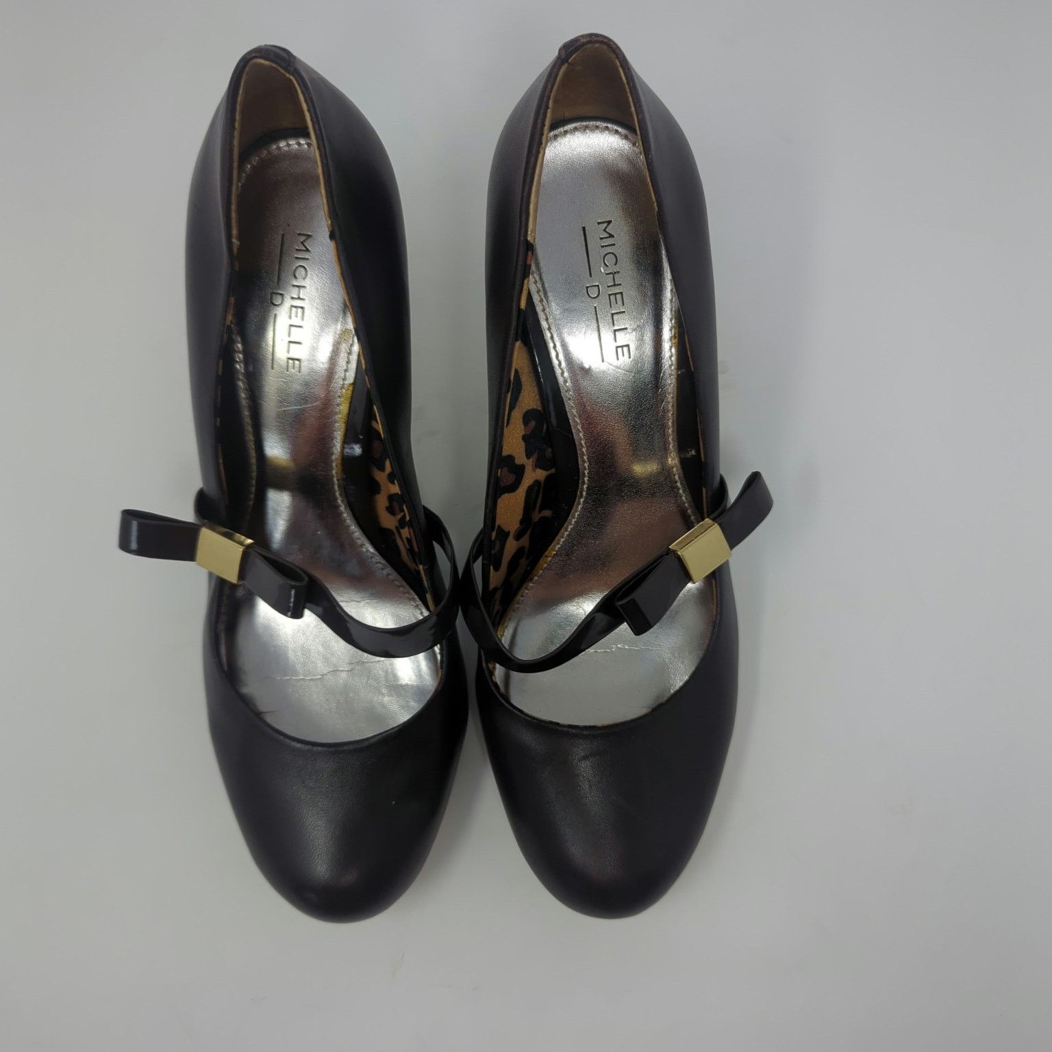 Other Michele D Brown Leather/ Patent leather Pumps Womens 7.5 Size US 7.5 / IT 37.5 - 4 Thumbnail