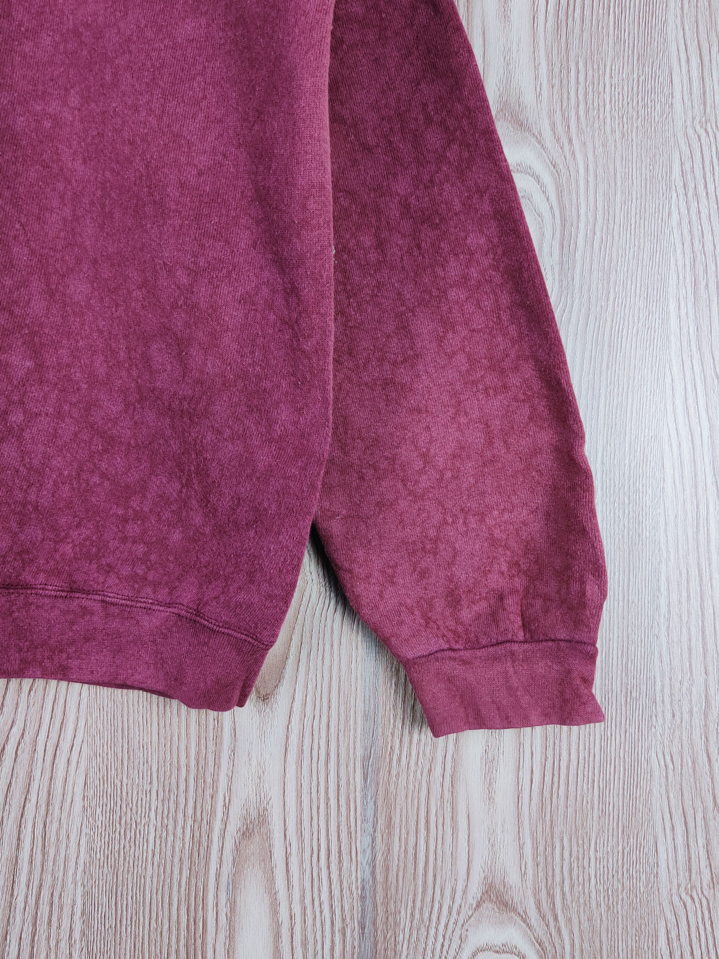 Lee × Vintage Vintage 💥 Rare 🔥Lee Maroon Faded Sweatshirts Size US L / EU 52-54 / 3 - 6 Thumbnail