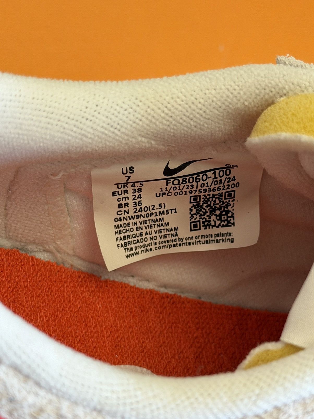 Nike Nike Blazer Low 77 Vintage Light Grey Red Size US 7 / IT 37 - 6 Thumbnail