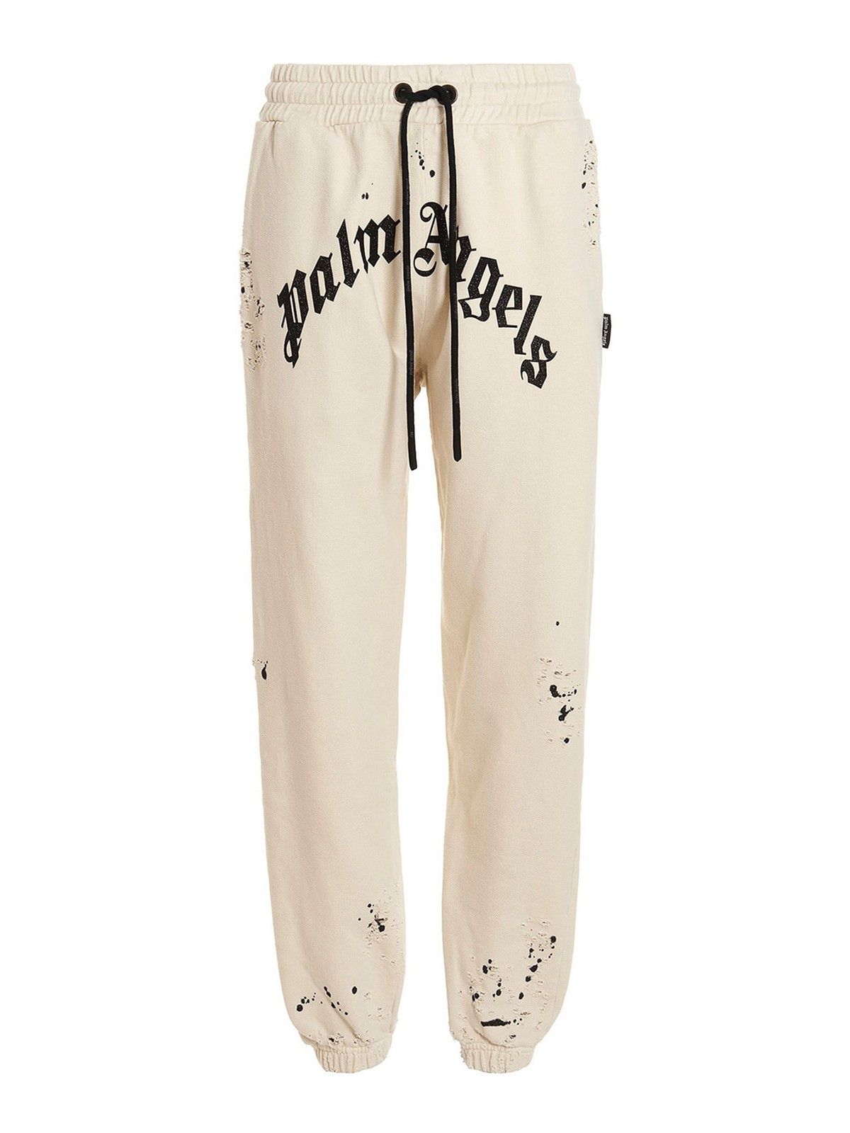 Palm Angels o1gr1nt0425 Gd Glittered Logo Sweatpants & Joggers Off White Size US 30 / EU 46 - 1 Thumbnail