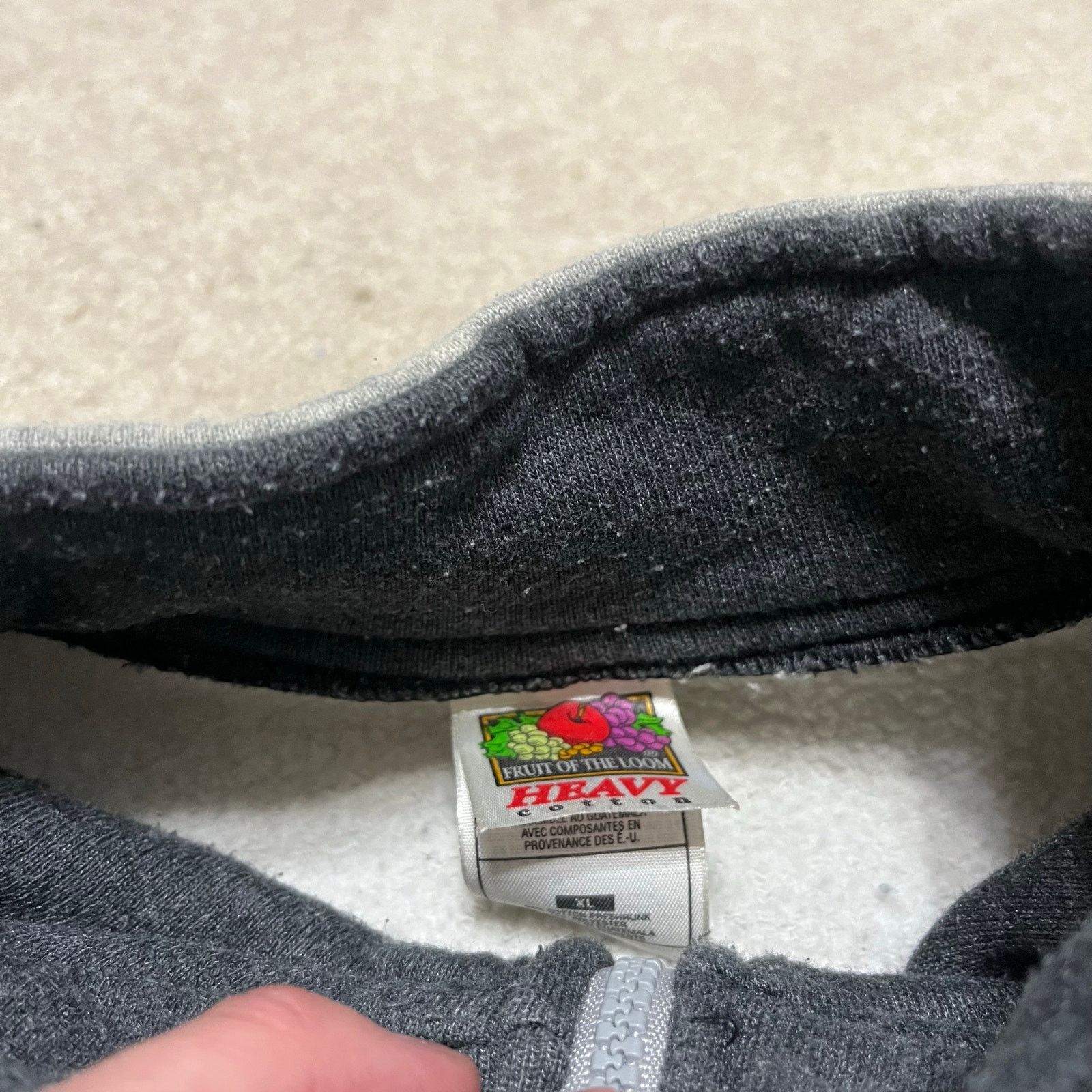 Fruit Of The Loom Toledo Storm Hockey Quarter Zip Pullover Grey Fleece XL Size US XL / EU 56 / 4 - 4 Thumbnail