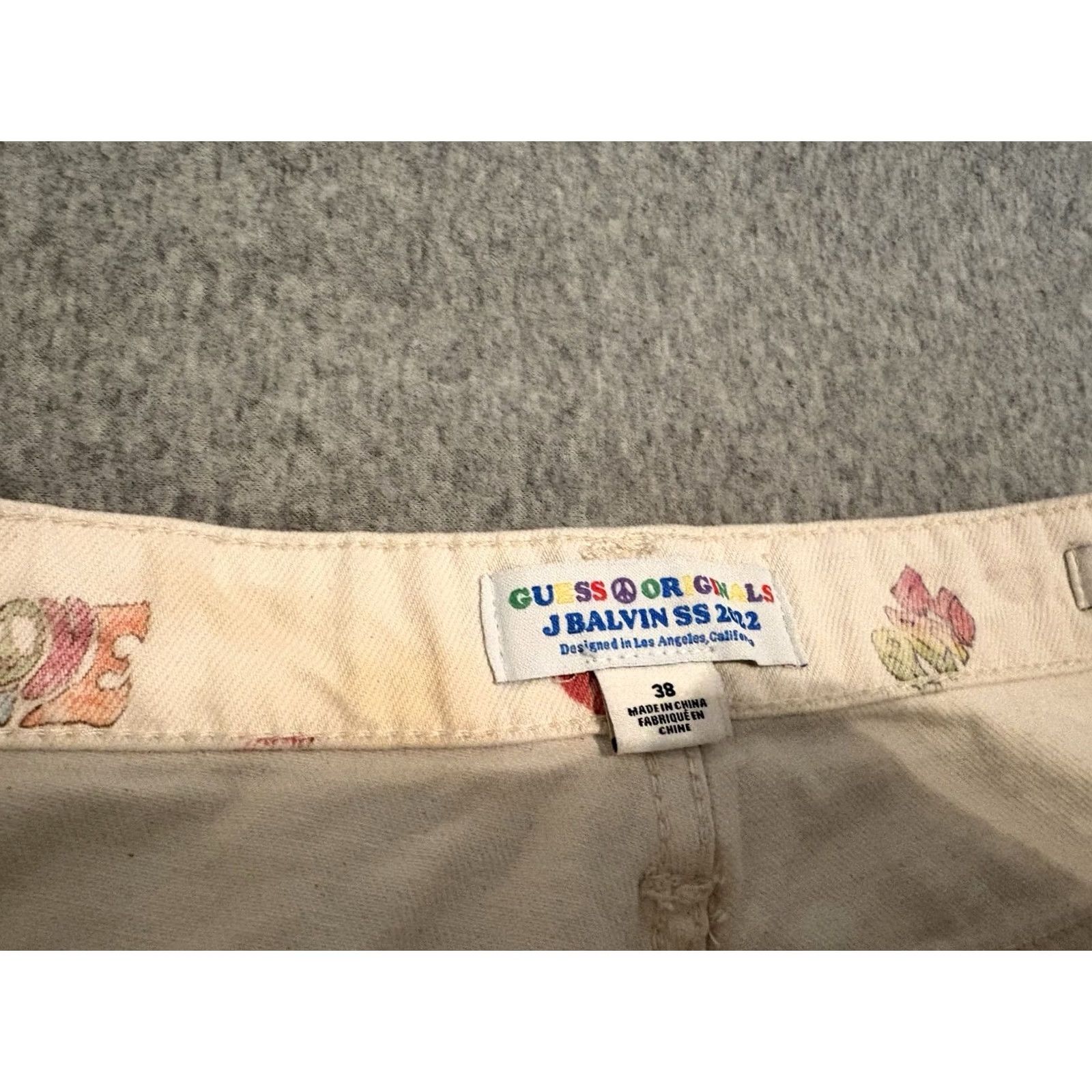 Guess GUESS Jeans Carpenter Pants Mens 38x31 White Cotton Zip Inseam 31 38 Mens Size US 38 / EU 54 - 2 Thumbnail