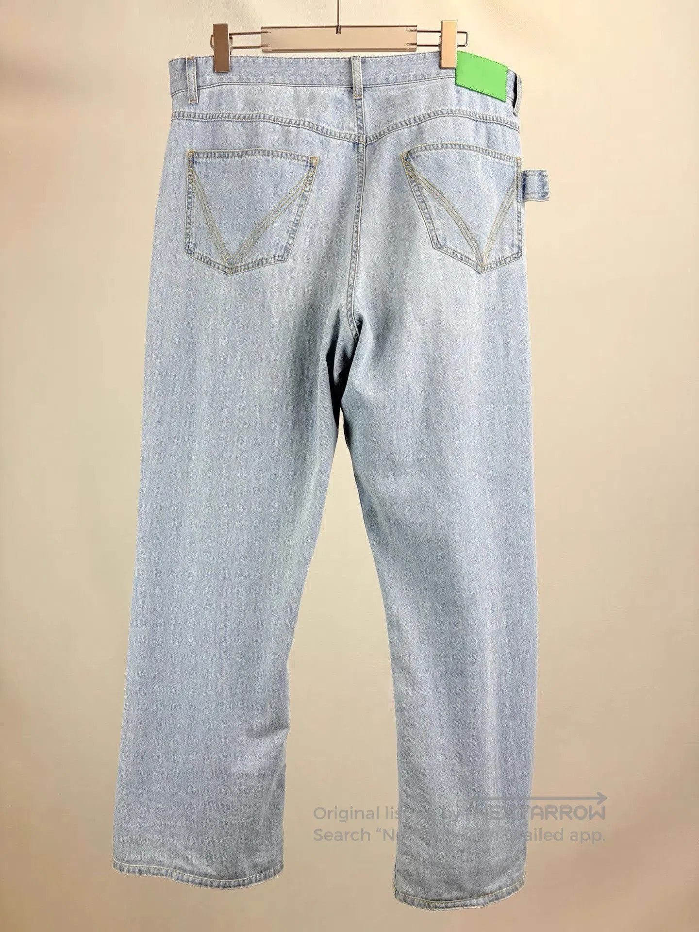 Bottega Veneta Blue Denim Wide-Leg Pants Size 38. Size US 38 / EU 54 - 2 Thumbnail