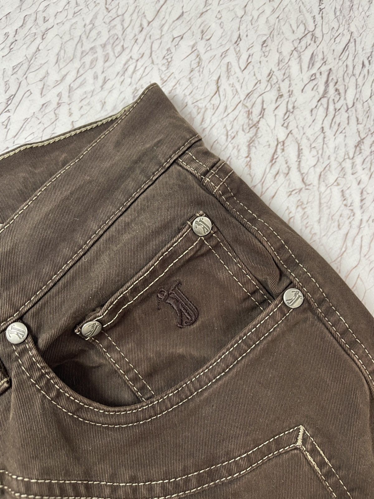 Jeckerson Jeckerson vintage brown smart casual denim pants Size US 34 / EU 50 - 11 Thumbnail