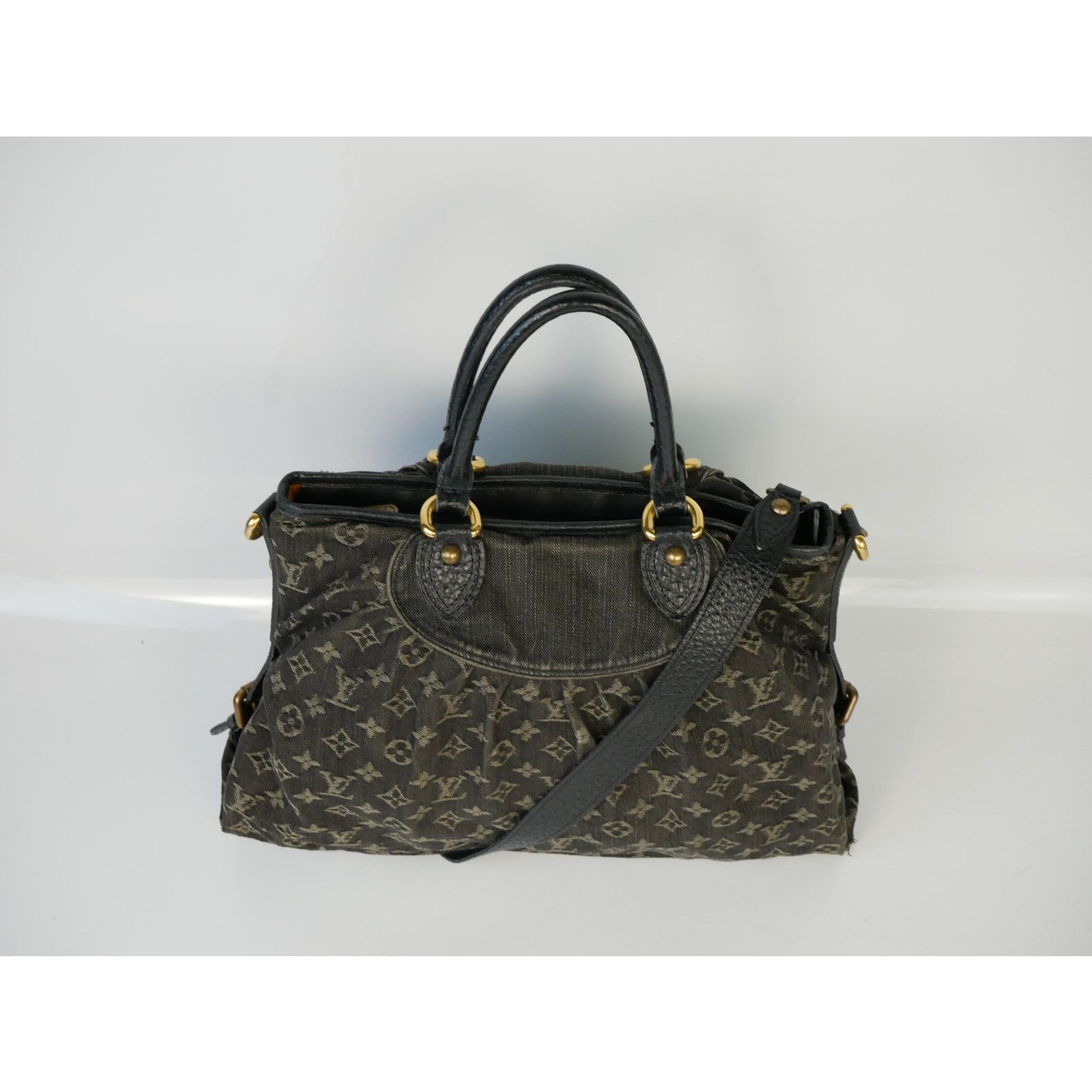 Louis Vuitton Louis Vuitton Black Denim Neo Cabby Tote Size ONE SIZE - 5 Thumbnail
