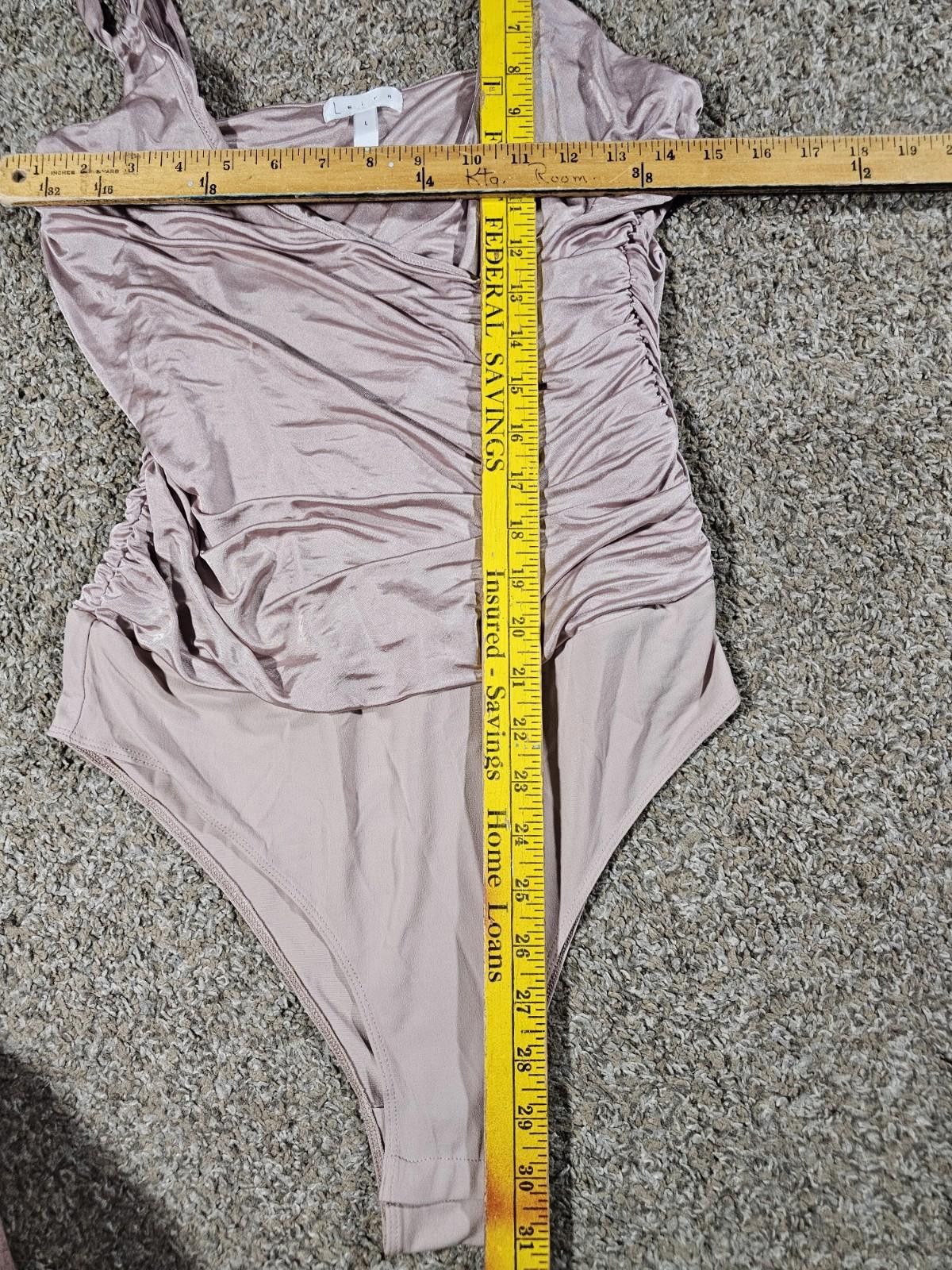 Leather Leith Leotard Lingerie Large Size ONE SIZE - 5 Thumbnail