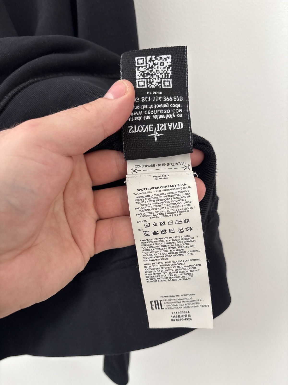 Stone Island Stone Island Garment Dyed Crew Sweatshirt Black XL Size US XL / EU 56 / 4 - 8 Thumbnail