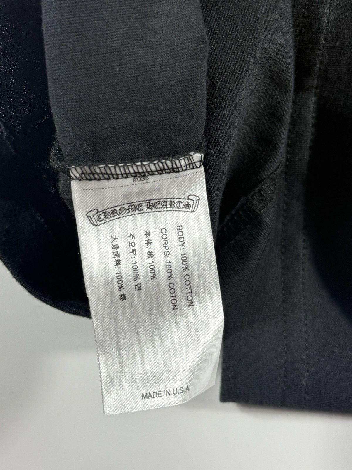 Chrome Hearts 🔥Chrome Hearts Black Gold Script Tee🔥 Size US L / EU 52-54 / 3 - 4 Thumbnail