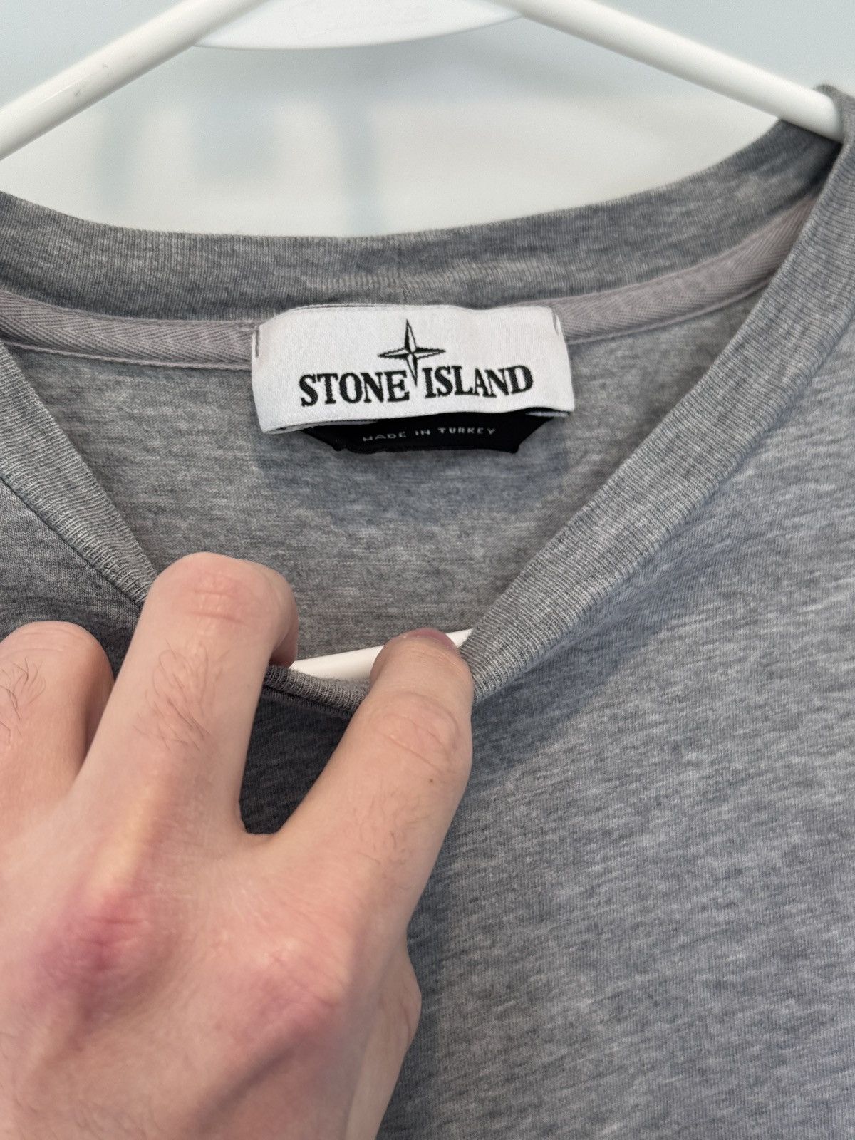 Stone Island Stone Island Mens Gray Patch ProgramLS Tee Size M (fits S) Size US M / EU 48-50 / 2 - 5 Thumbnail