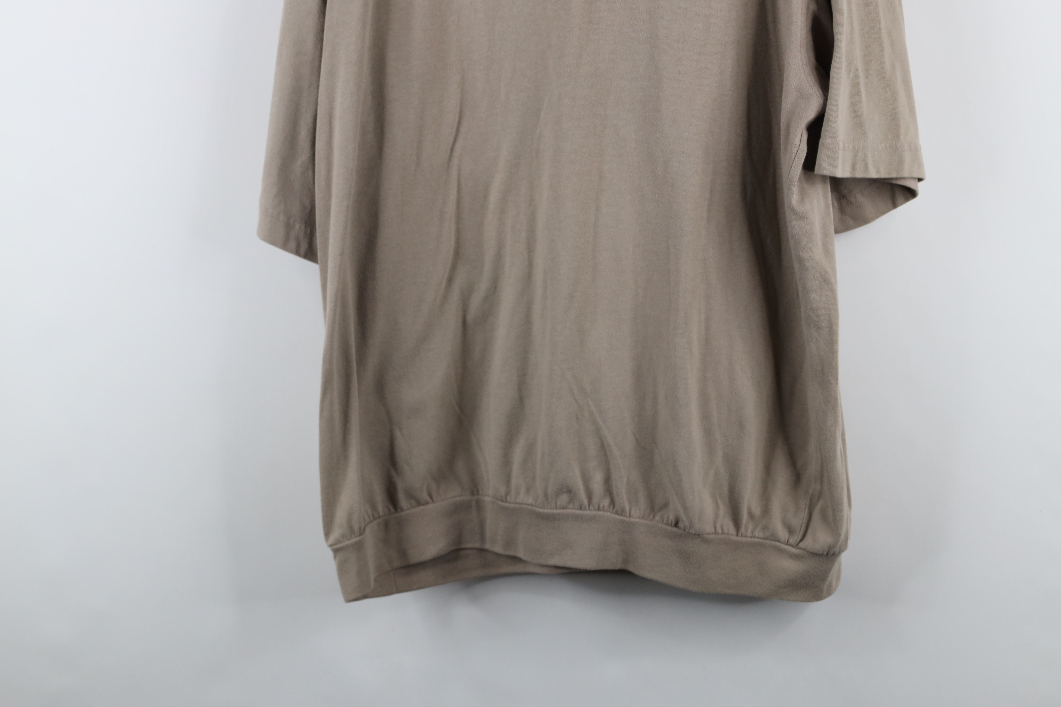 Vintage Vintage 90s Streetwear Collared Pullover Polo Shirt Beige Size US XL / EU 56 / 4 - 15 Thumbnail