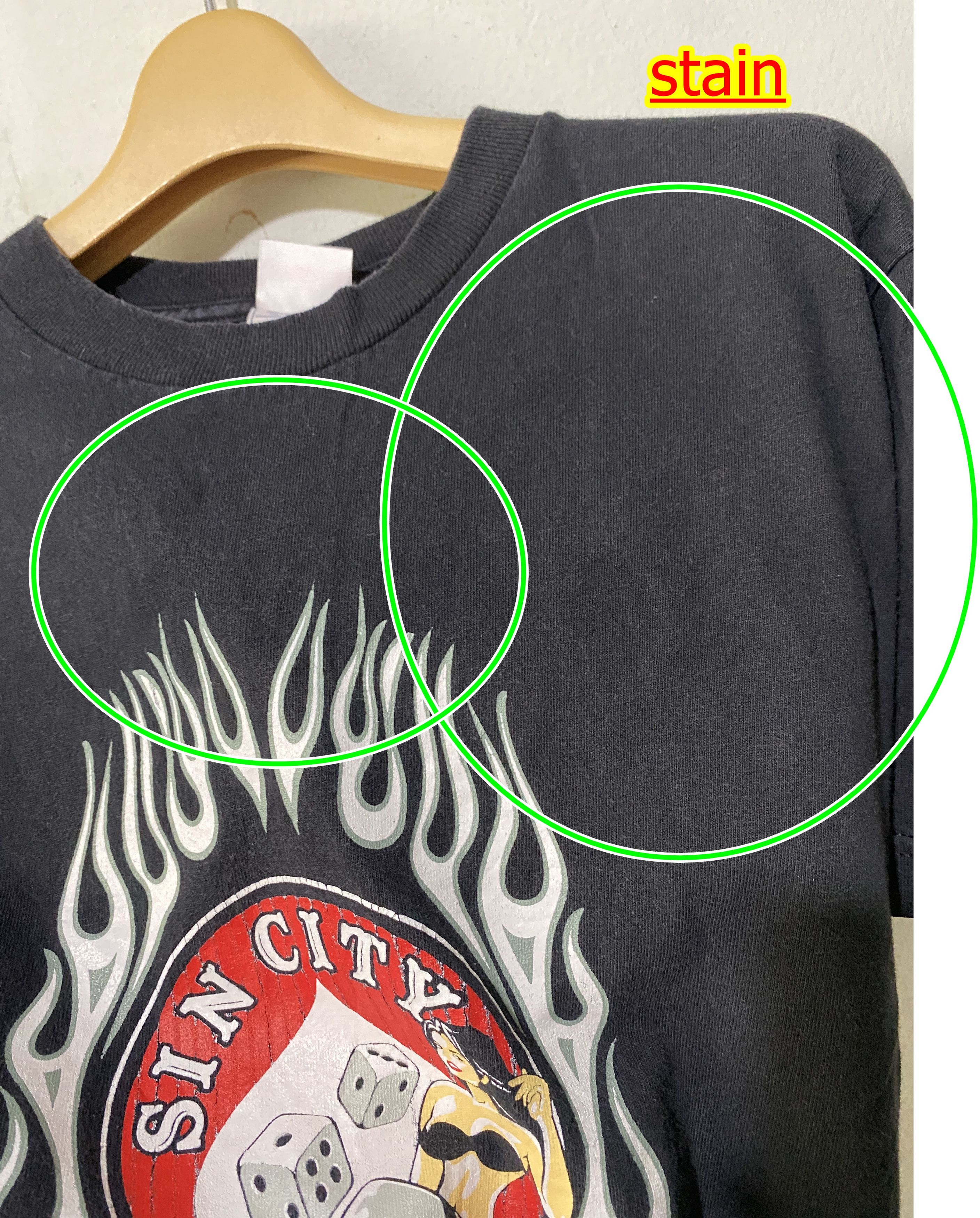 Fruition × Vintage Vintage Las Vegas Sin City Black Pin Up Girl Shirt Size US S / EU 44-46 / 1 - 5 Thumbnail