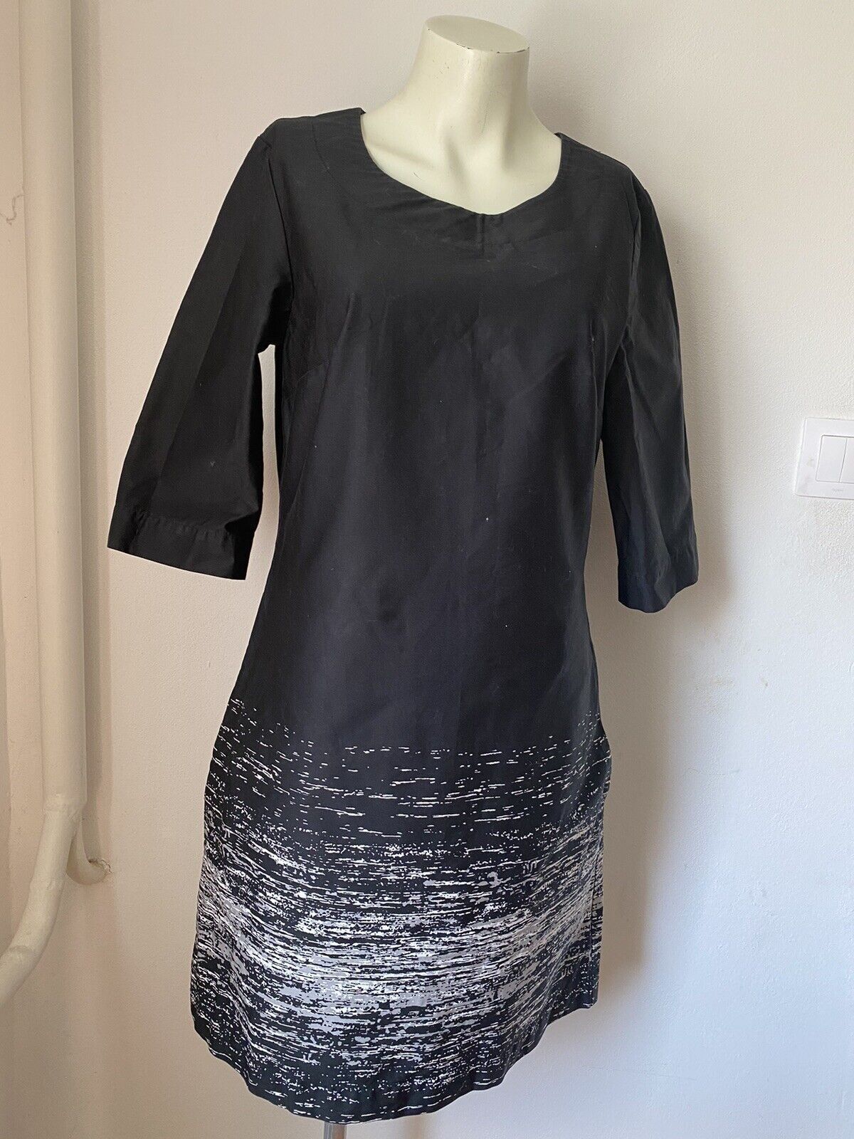 Mexx Mexx Smart Dress Black White Print Size 12 Sk41 Size M / US 6-8 / IT 42-44 - 1 Thumbnail