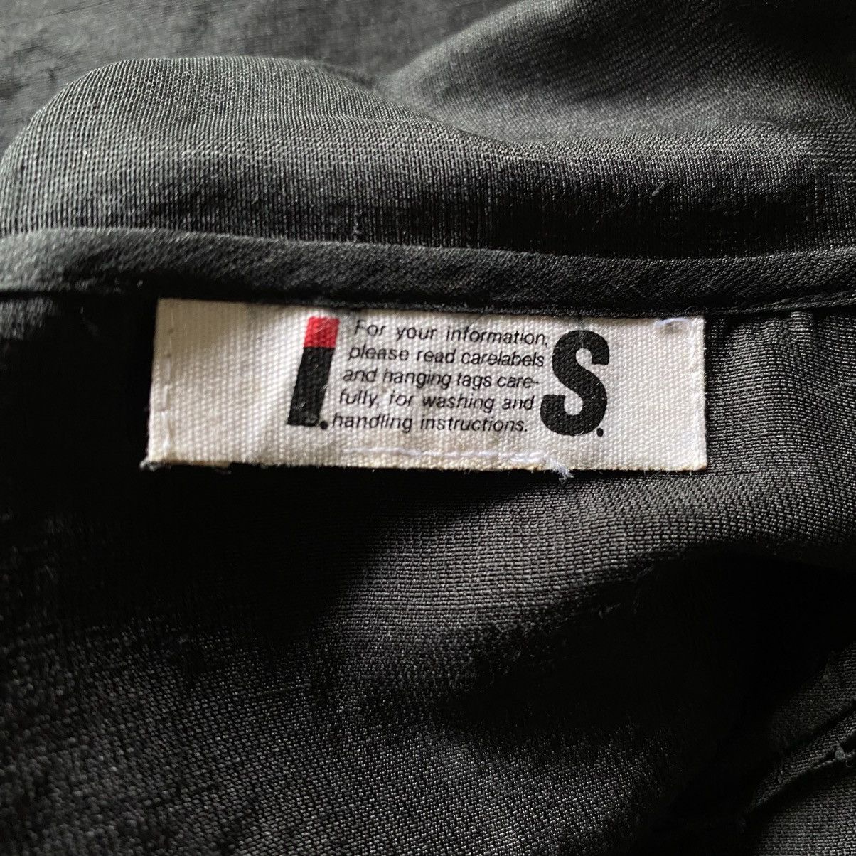 Issey Miyake IS Issey Miyake Black Silk Long Sleeve Bow Tie Collar Shirt Size XL / US 12-14 / IT 48-50 - 12 Thumbnail