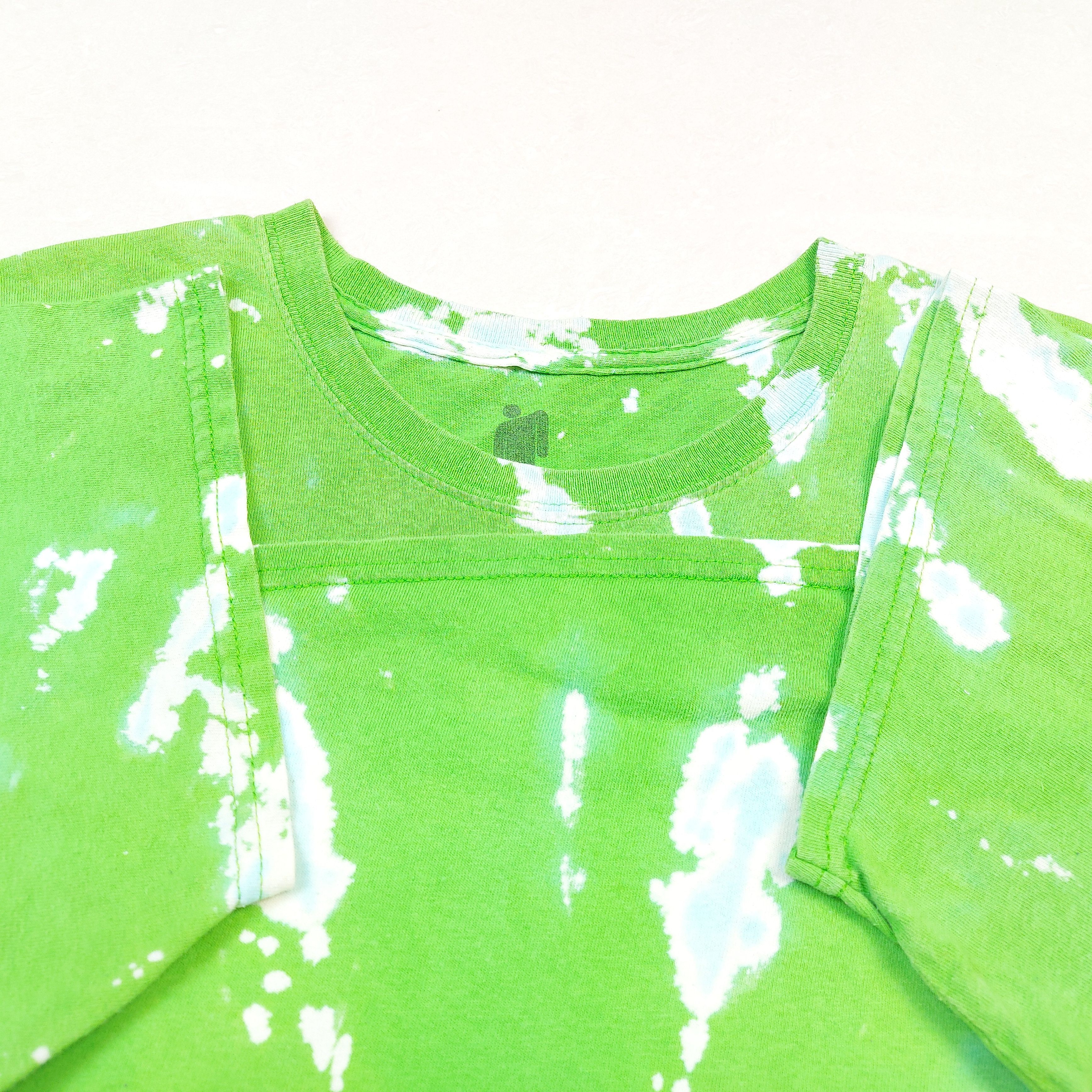 Billie Eilish Billie Elilish Bleach Dyed Official Green TEE Size US XL / EU 56 / 4 - 5 Thumbnail