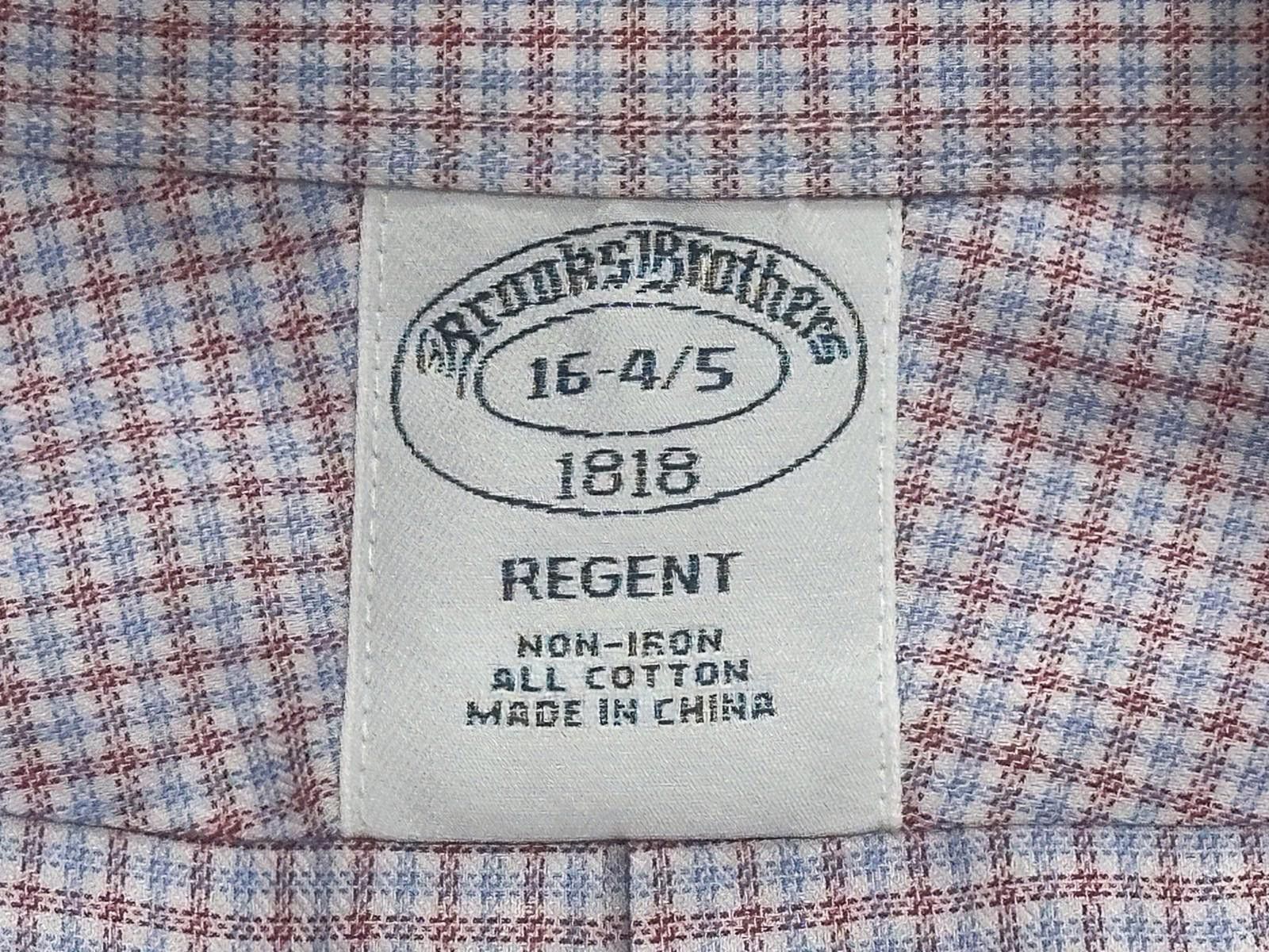 Brooks Brothers Brooks Brothers Cotton Non-Iron Regent Button Up Red Mens L Size 42R - 7 Thumbnail