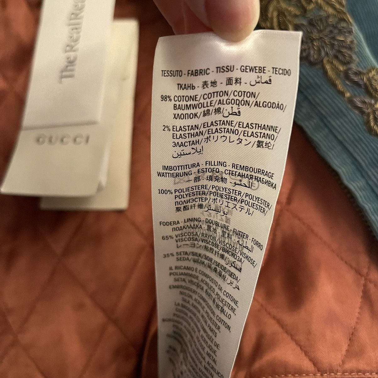 Gucci GUCCI Dragon Embroidered Corduroy Bomber Jacket M Size US M / EU 48-50 / 2 - 13 Thumbnail