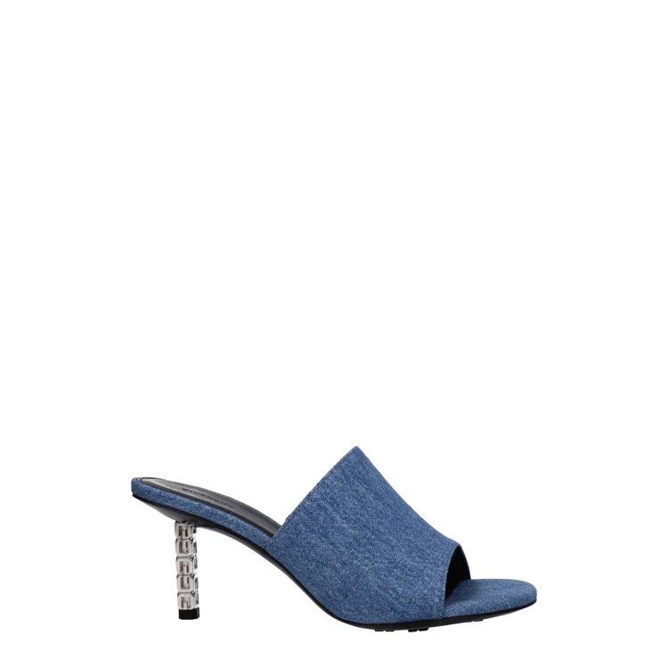 Givenchy ob1o1e1124 Fabric Sandals in Blue Size US 8.5 / IT 38.5 - 1 Thumbnail