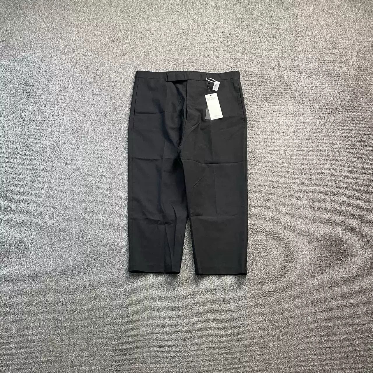 Rick Owens Rick Owens RO Black Cropped Trousers Size US 35 - 1 Thumbnail