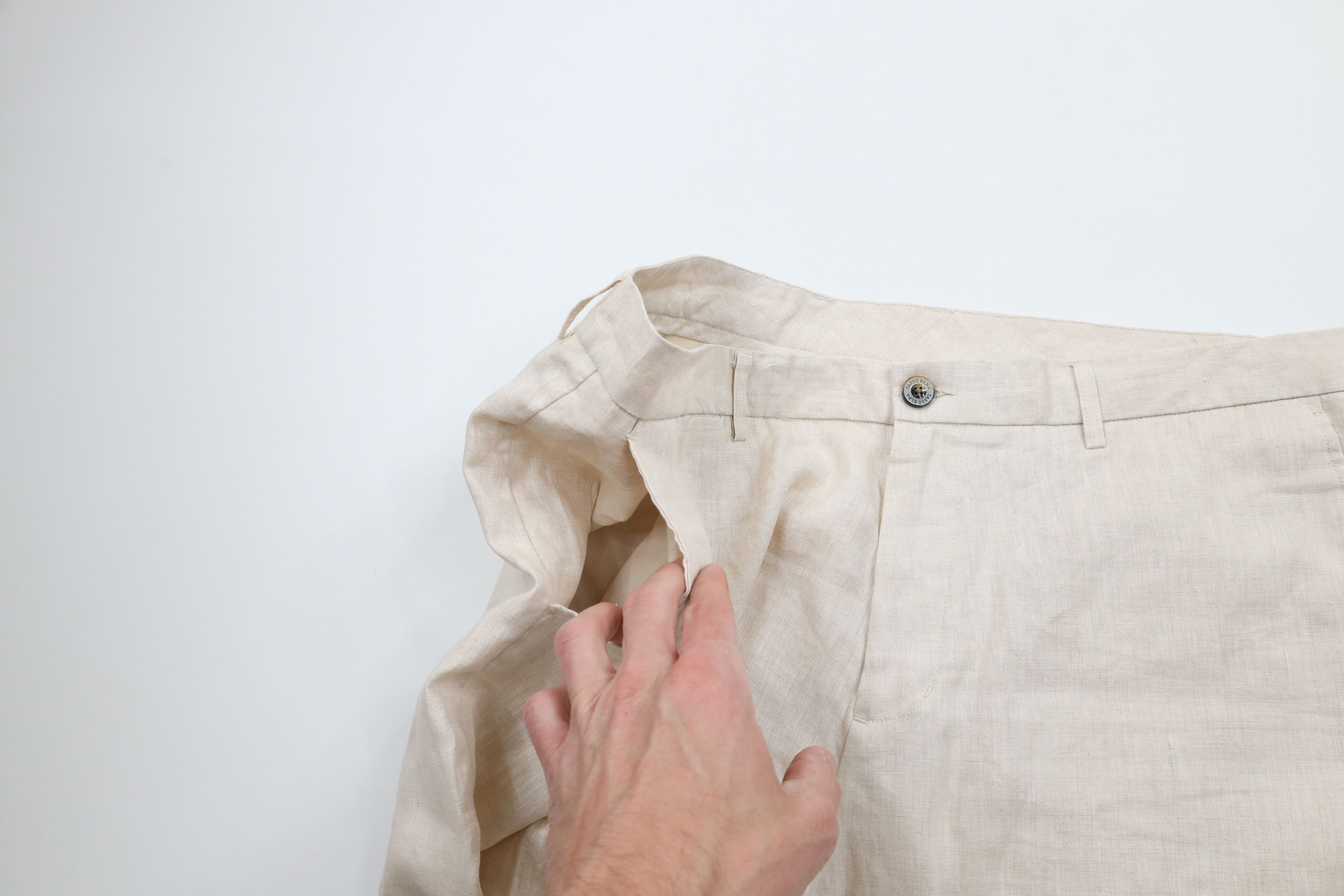 Vintage Vintage 90s Streetwear Linen Blend Harem Beach Pants Beige Size US 36 / EU 52 - 8 Thumbnail