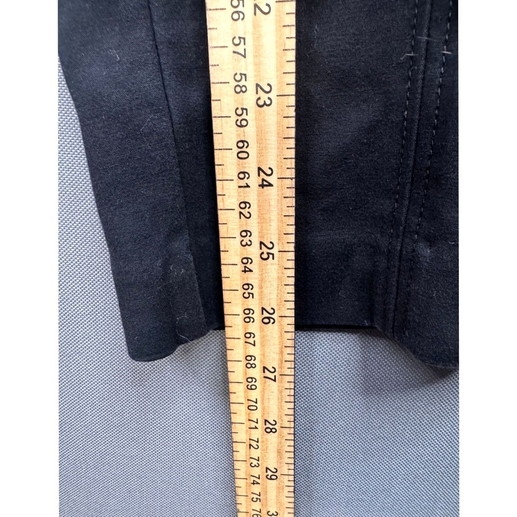 Anne Klein Anne Klein Black Front Seam Slim Leg Trousers Womens Size 4 Business Casual Pants Size 27" / US 4 / IT 40 - 4 Thumbnail