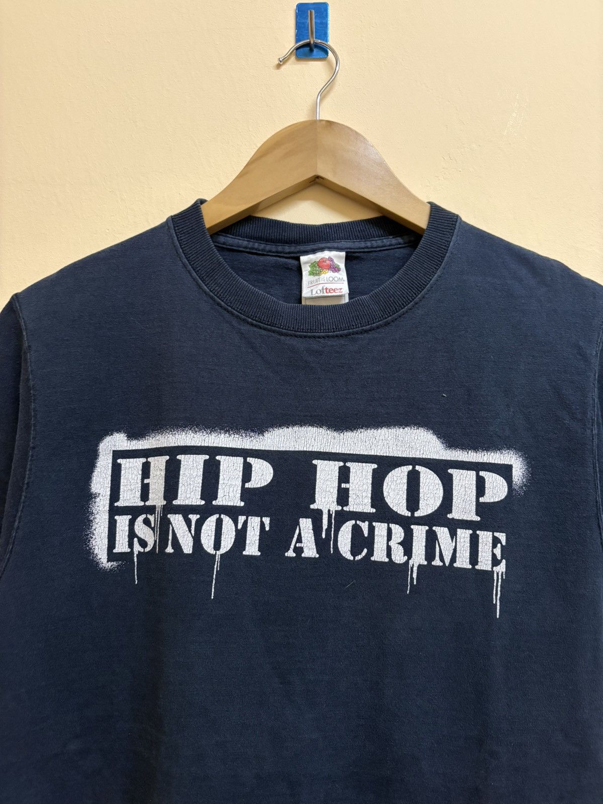 Rap Tees Vintage Hip Hop Is Not A Crime The Drop Base Band Rap Tee Size US S / EU 44-46 / 1 - 3 Thumbnail