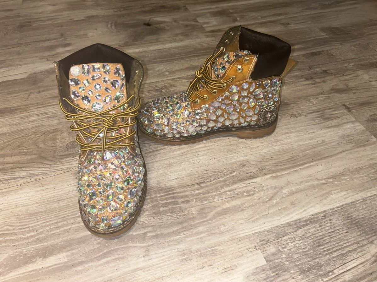 Designer Slumxweirdo Shattered Gem Industrial Work Boot Size US 13 / EU 46 - 4 Thumbnail