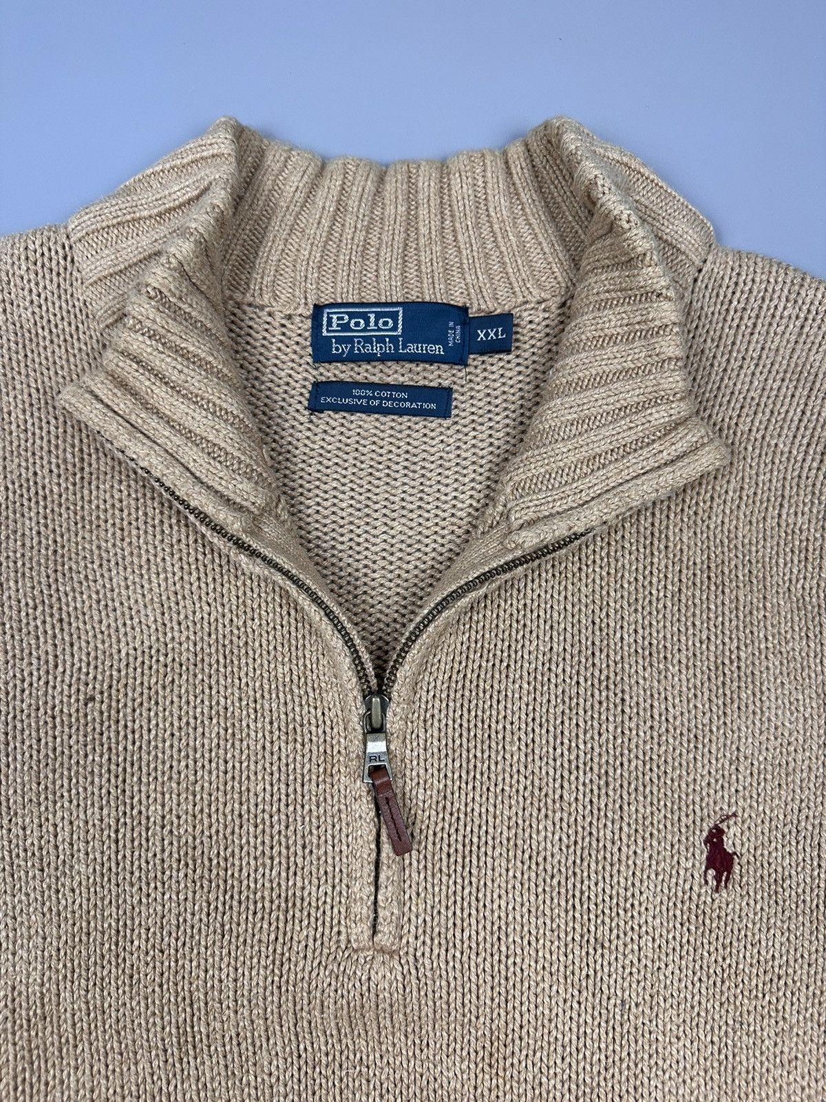 Designer × Polo Ralph Lauren Vintage Polo Ralph Lauren Half Zipper Knitwear Size US XXL / EU 58 / 5 - 7 Thumbnail